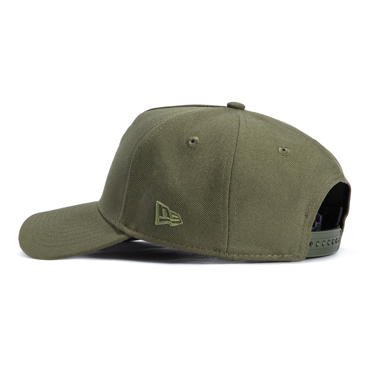 New Era 9Forty A-Frame Arizona Diamondbacks 25th Anniversary Patch A Snapback Hat - Olive, Orange - Image 2