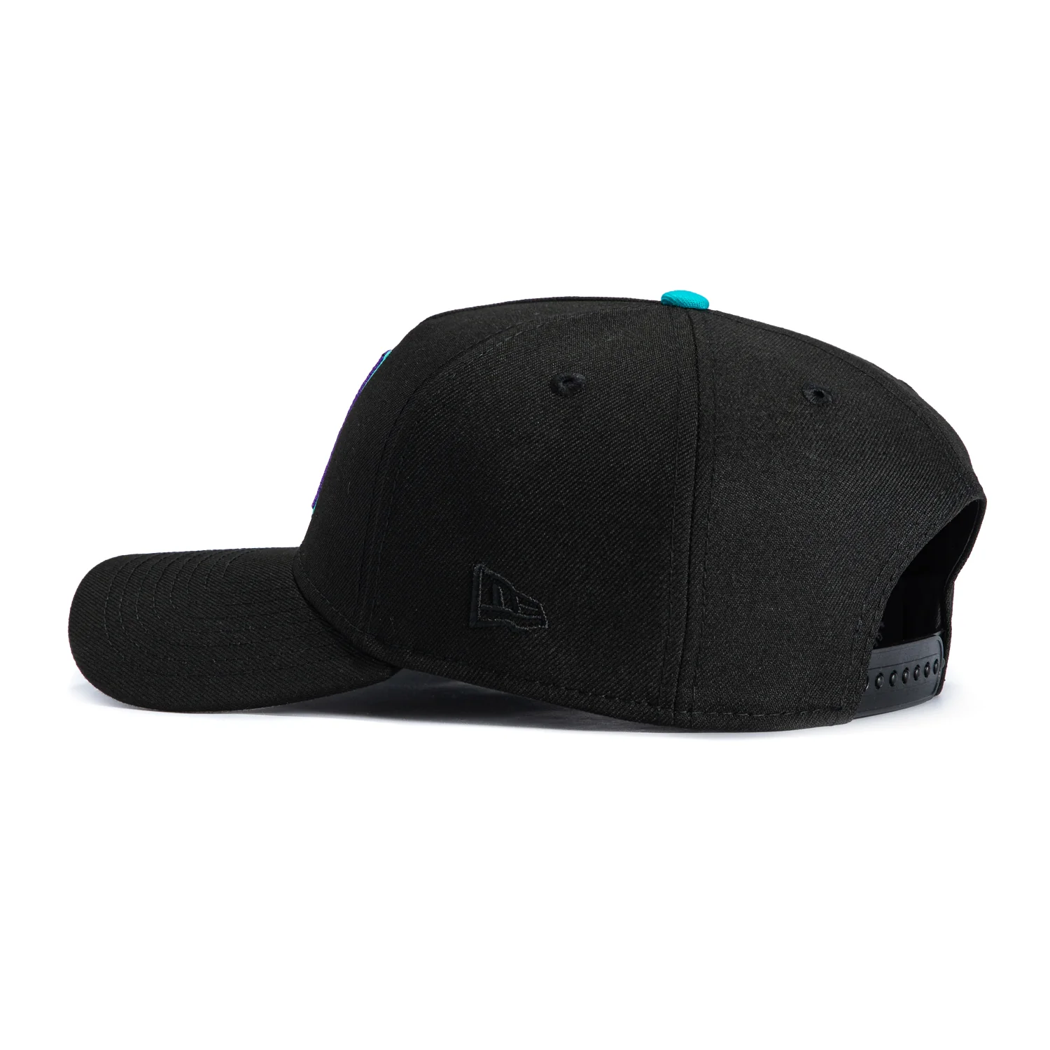 New Era 9Forty A-Frame Arizona Diamondbacks 2025 City Connect S Snapback Hat - Black, Purple, Teal - Image 2
