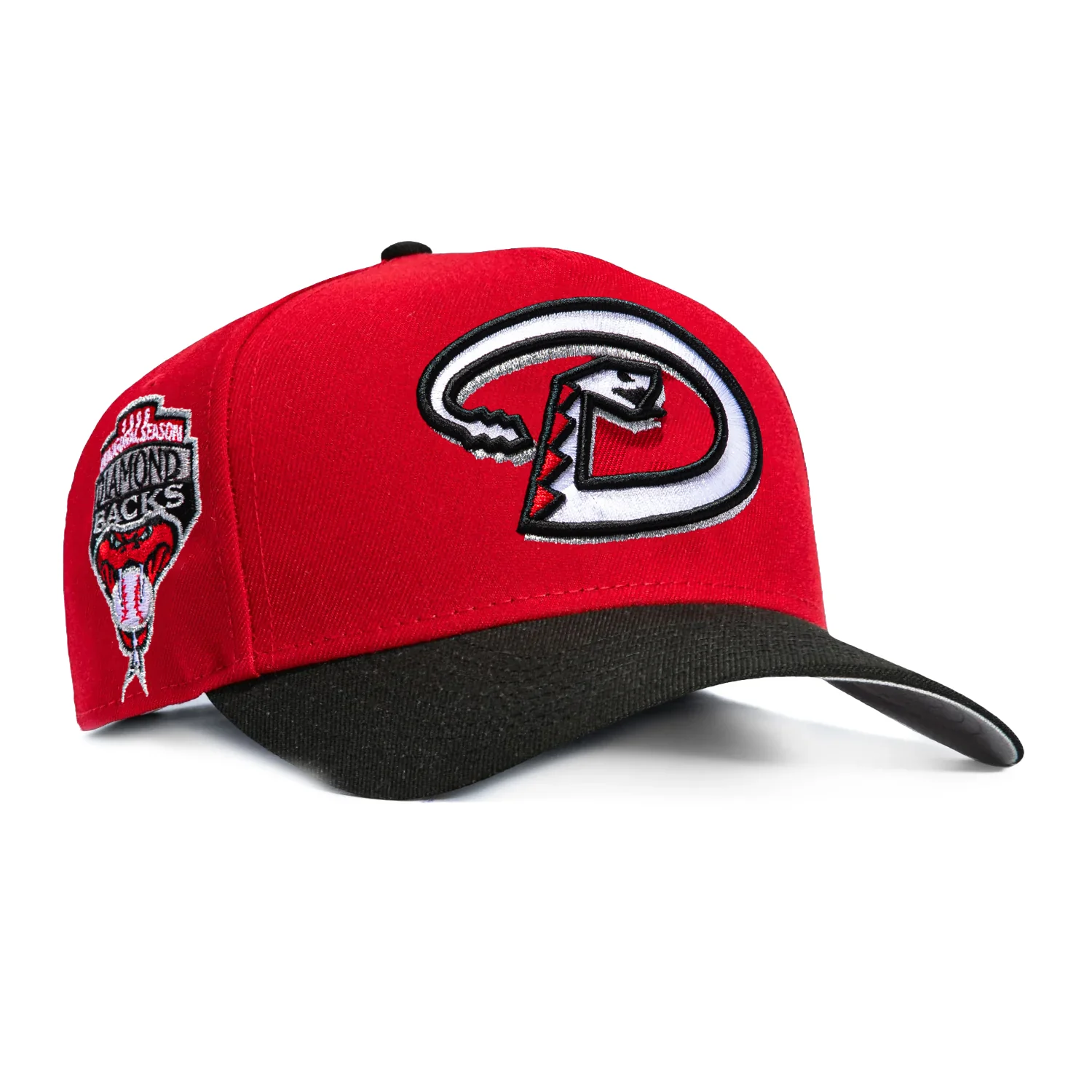 New Era 9Forty A-Frame Arizona Diamondbacks Inaugural Patch D Snapback Hat - Red, Black