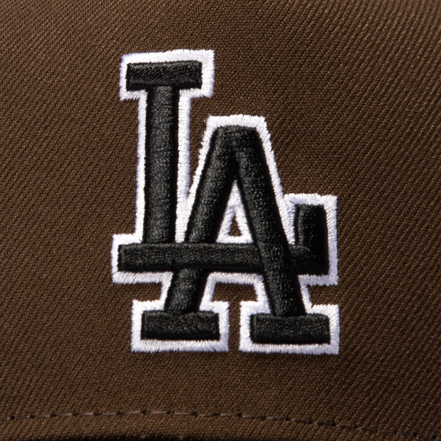 New Era 9Forty A-Frame Los Angeles Dodgers 1988 World Series Patch Snapback Hat - Brown, Black - Image 3