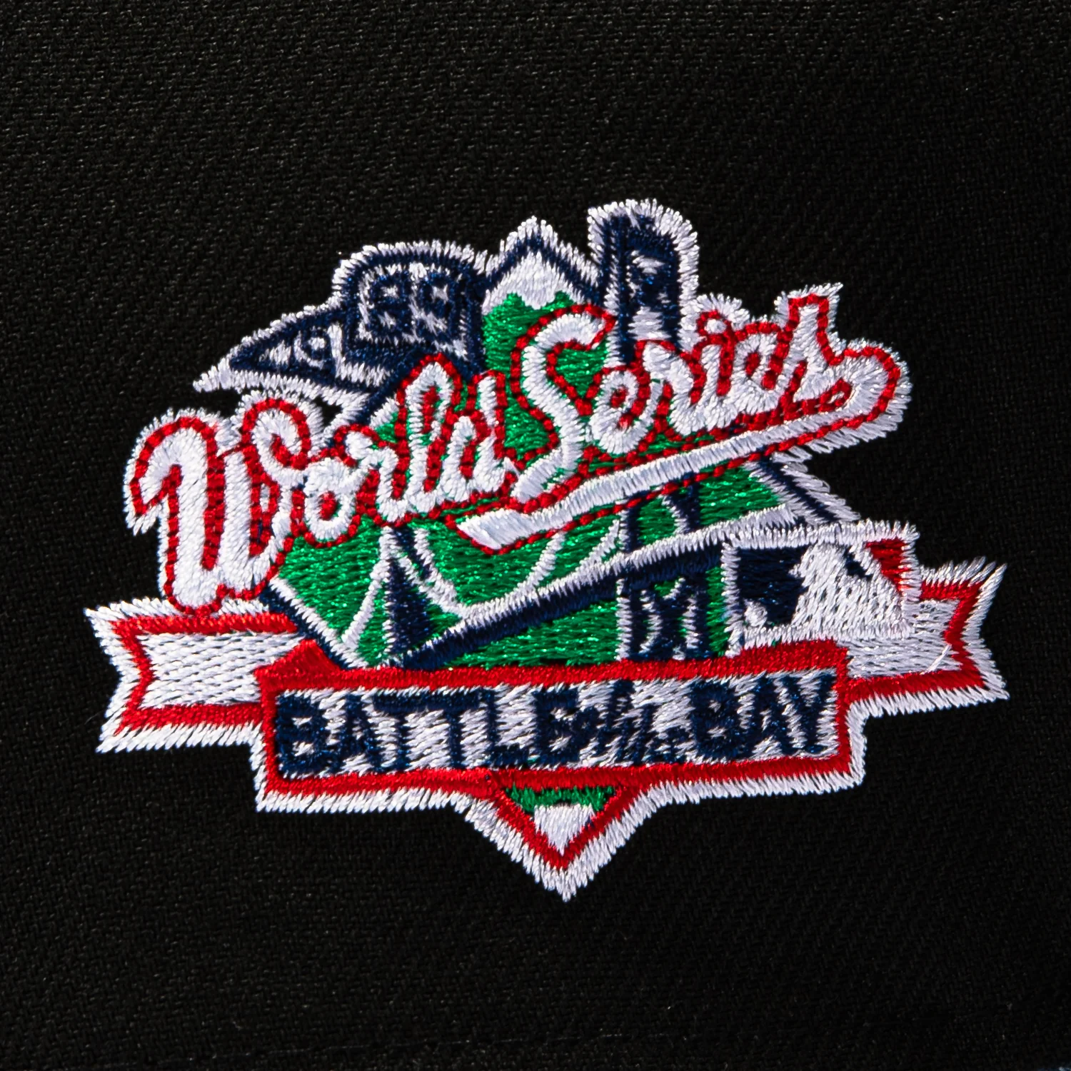 New Era 9Forty A-Frame San Francisco Giants Battle of the Bay Patch Snapback Hat - Black, Indigo - Image 4