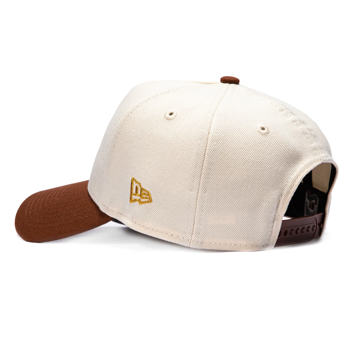 New Era 9Forty A-Frame San Francisco Giants 2010 World Series Patch Snapback Hat - Cream, Brown - Image 2