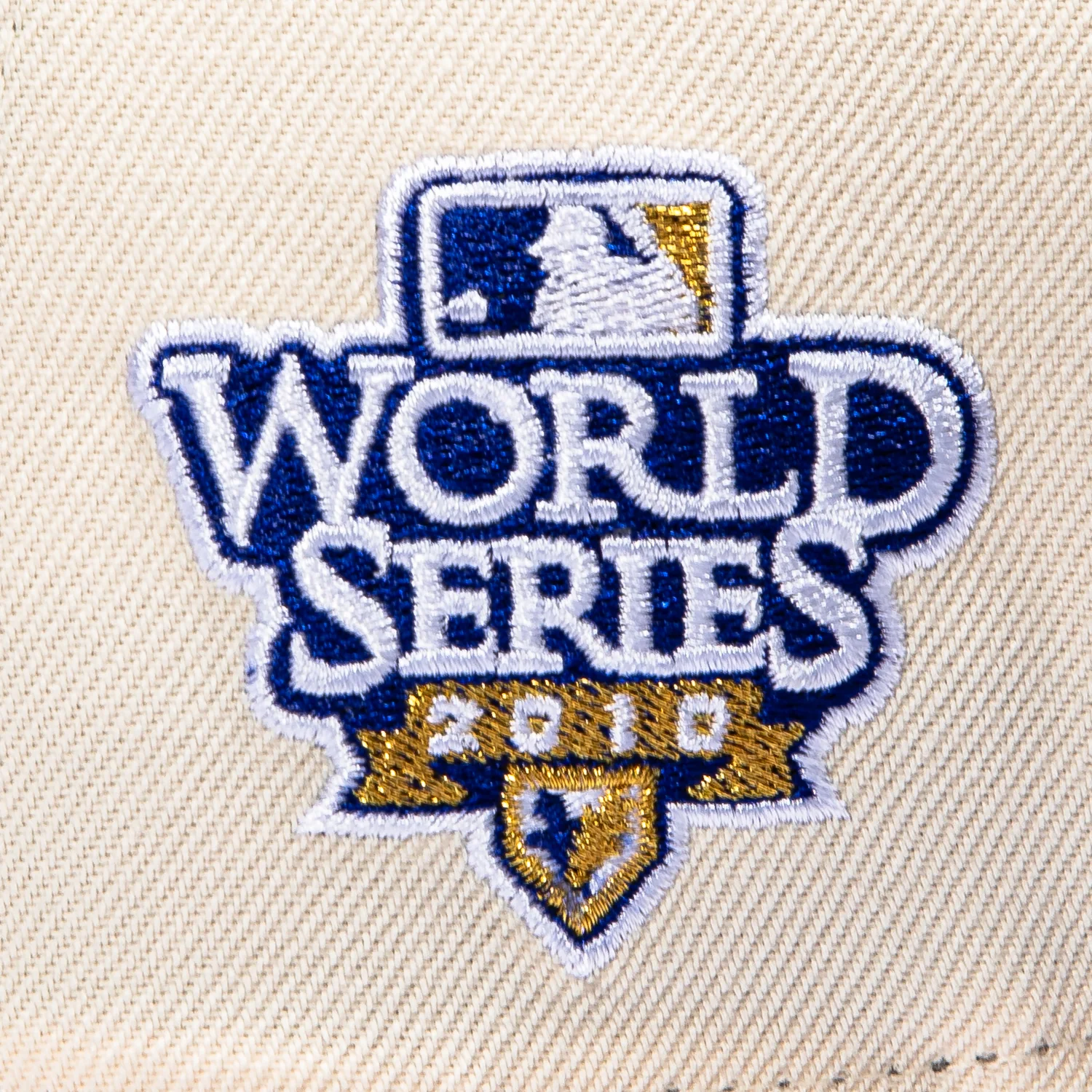New Era 9Forty A-Frame San Francisco Giants 2010 World Series Patch Snapback Hat - Cream, Brown - Image 4
