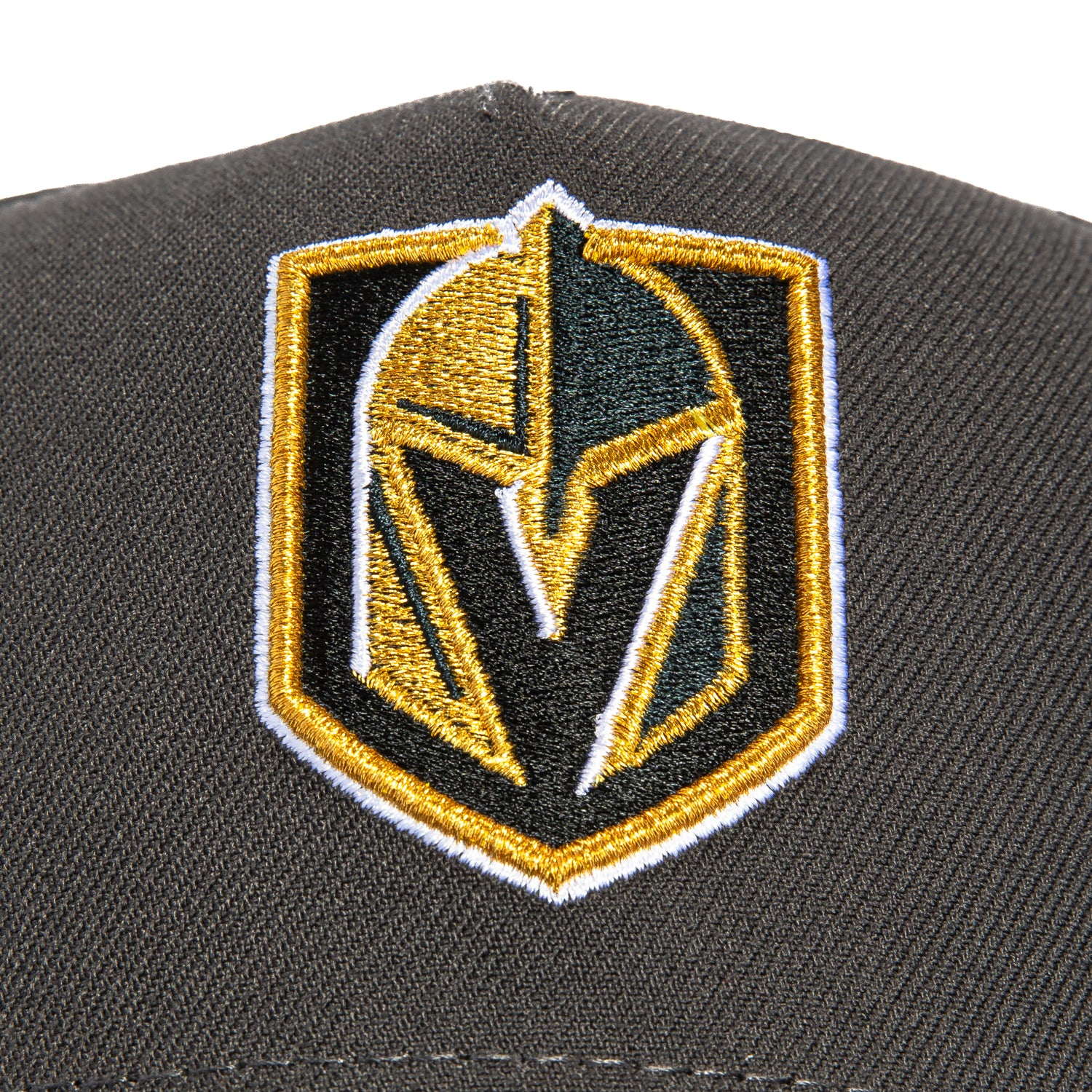 New Era 9Forty A-Frame Vegas Golden Knights Logo Patch Snapback Hat - Graphite, Black - Image 3