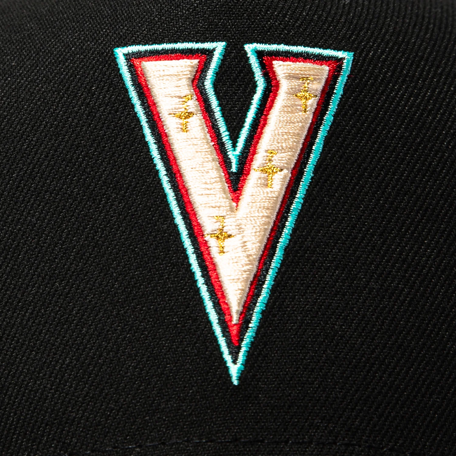 New Era 9Forty A-Frame Vegas Golden Knights Chip Patch V Snapback Hat - Black, Ivory, Mint - Image 4