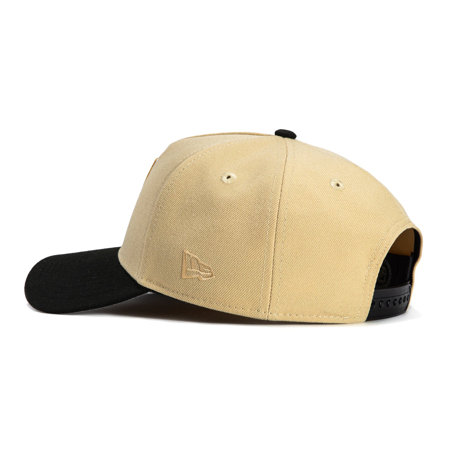 New Era 9Forty A-Frame Vegas Golden Knights 2024 Winter Classic Patch Snapback Hat - Tan, Black - Image 2