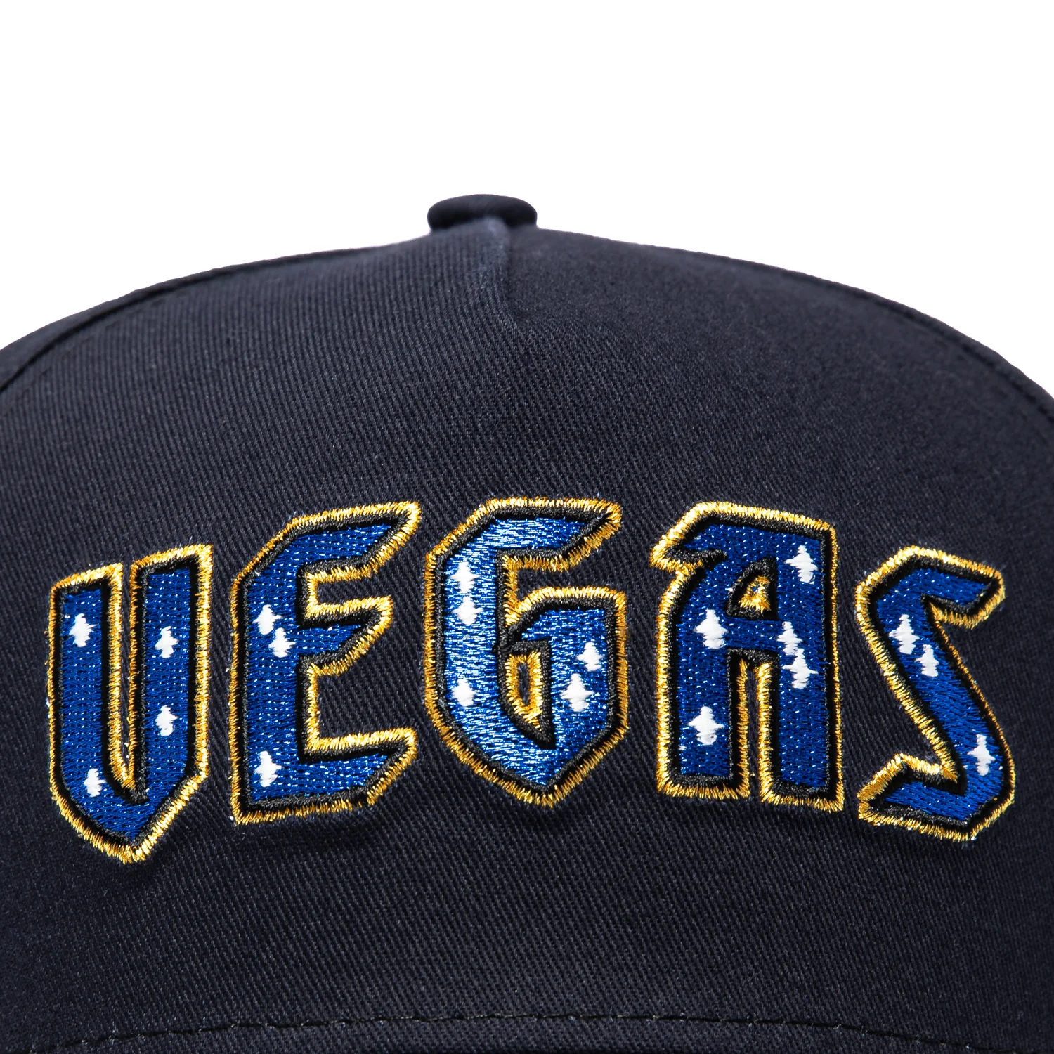 New Era 9Forty A-Frame Las Vegas Golden Knights 2023 Stanley Cup Champions Patch Word Snapback Hat - Navy - Image 3