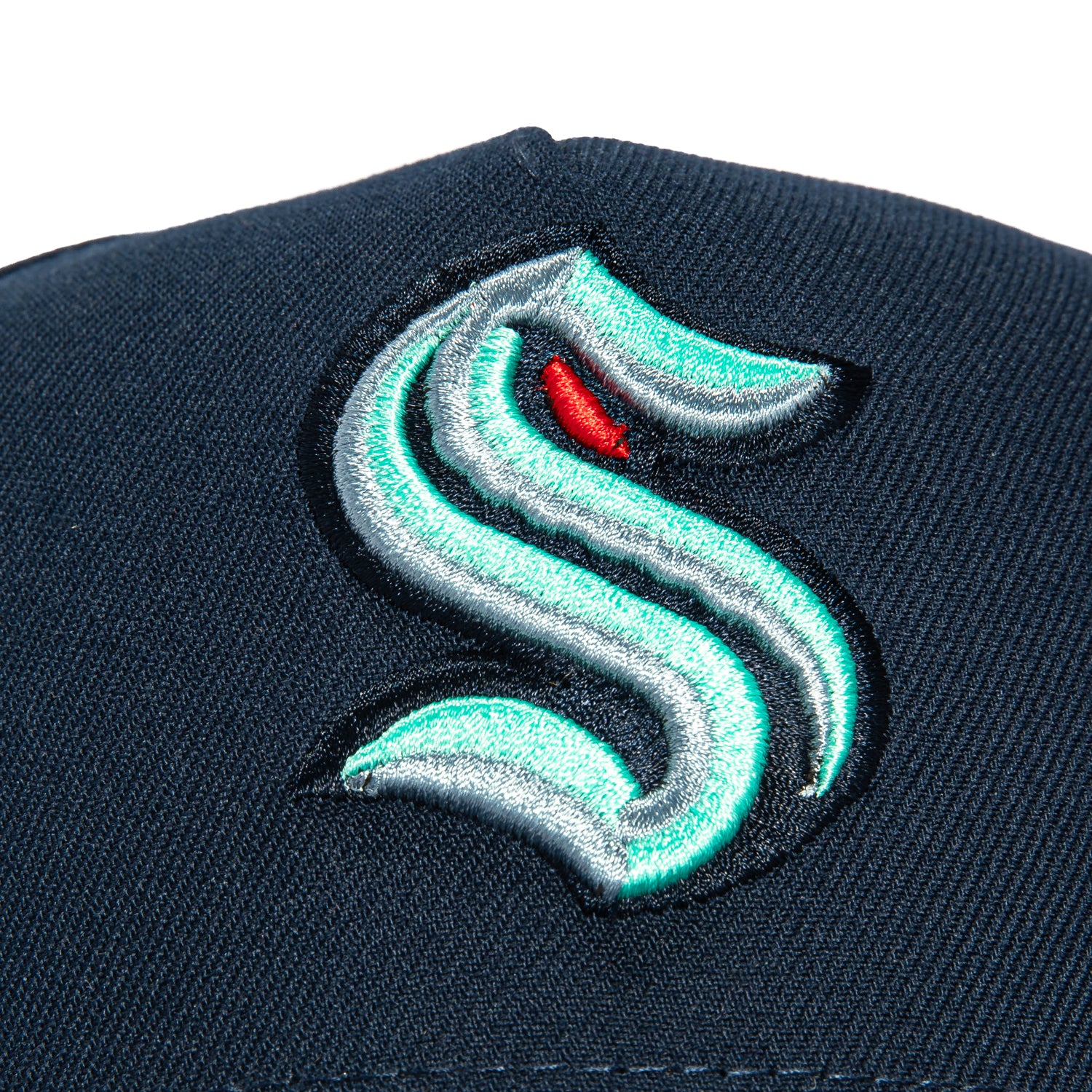 New Era 9Forty A-Frame Seattle Kraken Logo Patch Snapback Hat - Navy - Image 3
