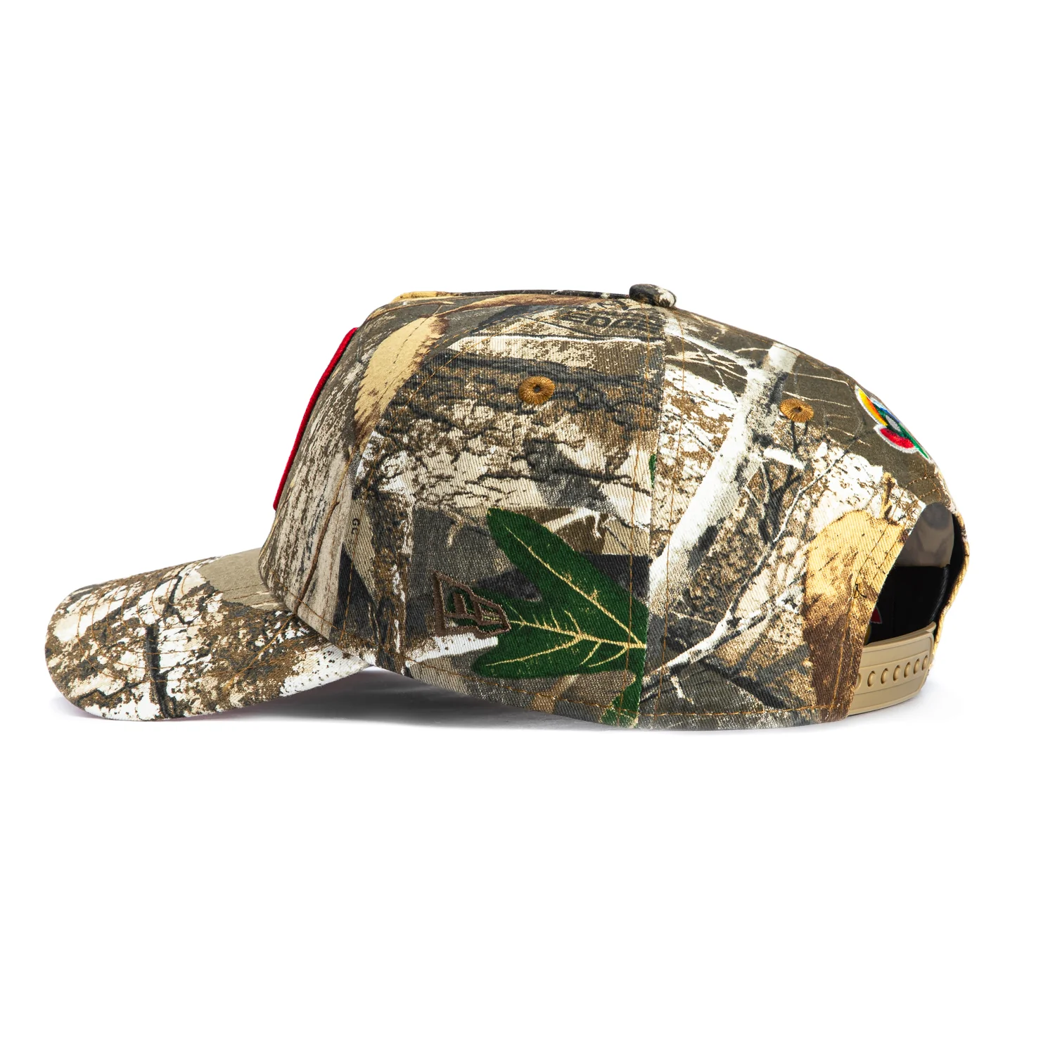 New Era 9Forty A-Frame Mexico World Baseball Classic Mexico Flag Patch Snapback Pink UV Hat - Realtree - Image 2