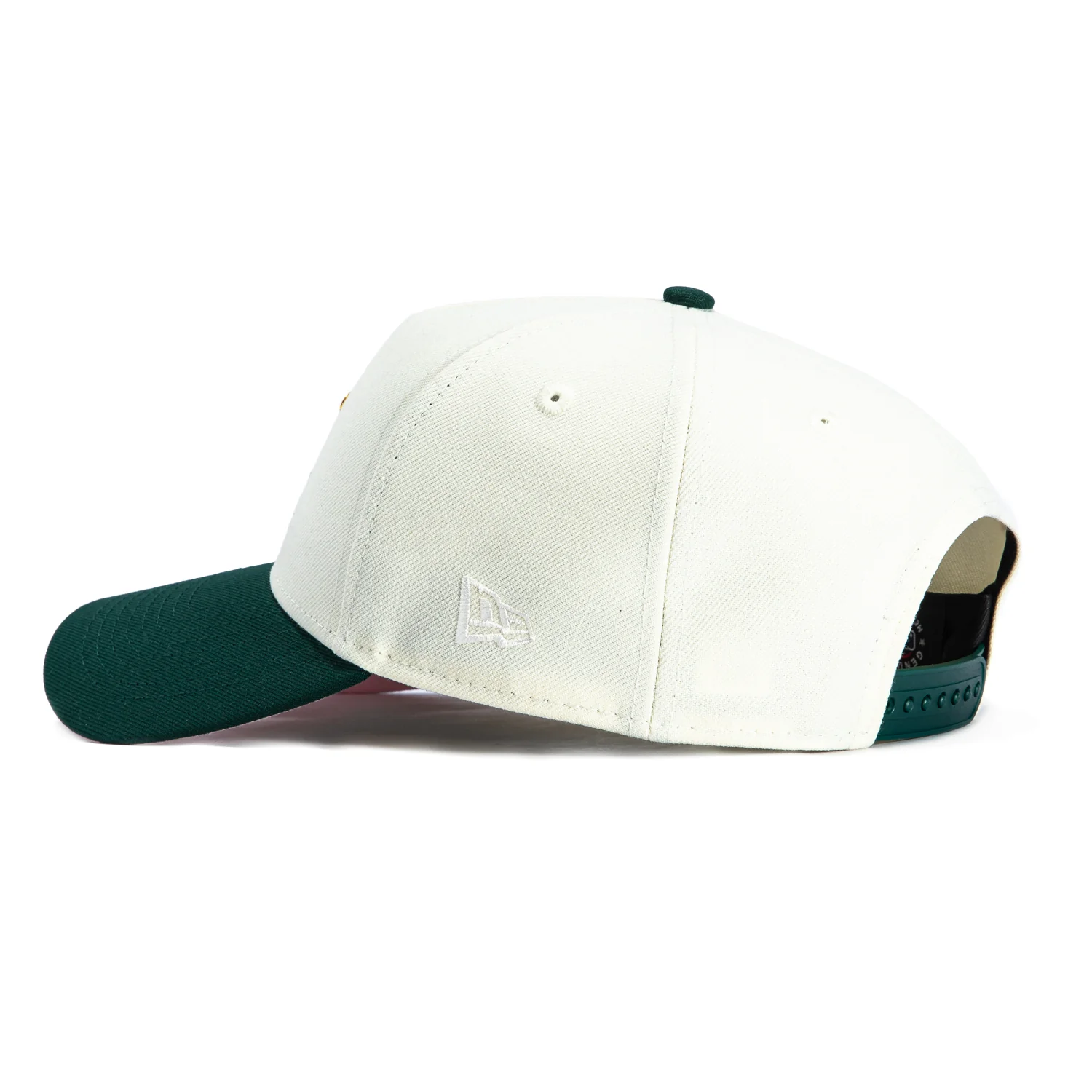 New Era 9Forty A-Frame New York Yankees Rose Snapback Pink UV Hat - White, Green - Image 2