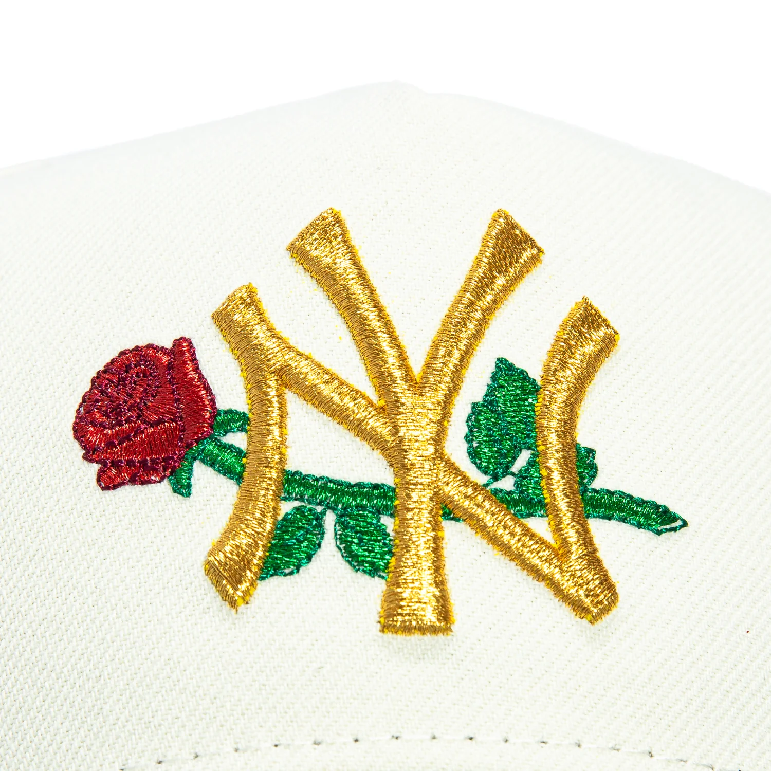 New Era 9Forty A-Frame New York Yankees Rose Snapback Pink UV Hat - White, Green - Image 3