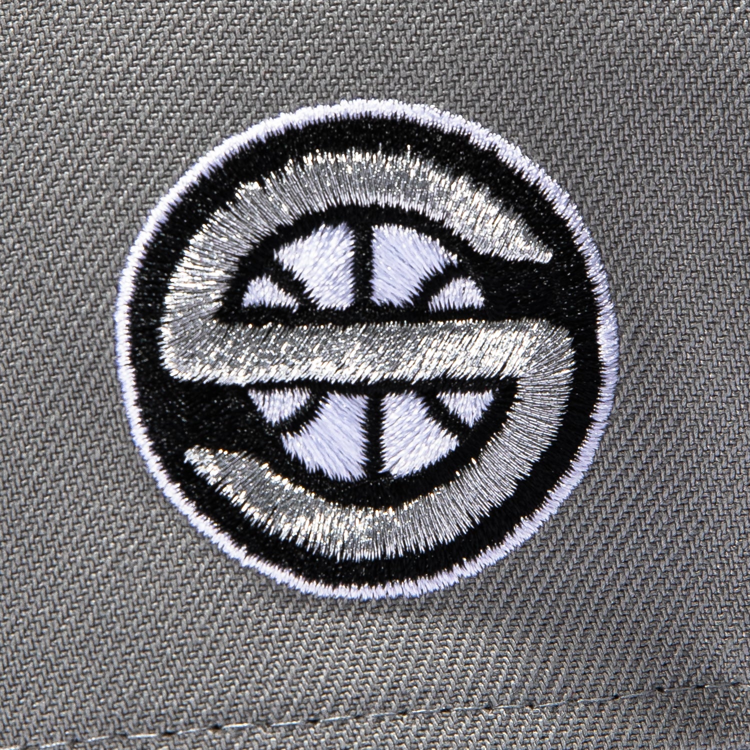 New Era 9Forty A-Frame Seattle Sonics Logo Patch Logo Rail Snapback Hat - Grey, Graphite - Image 4