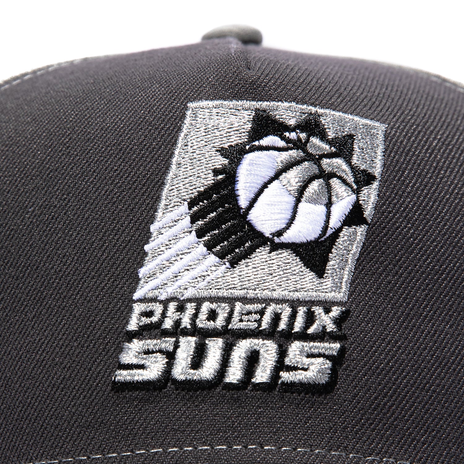 New Era 9Forty A-Frame Phoenix Suns 2009 All Star Game Patch Rail Snapback Hat - Grey, Graphite - Image 3
