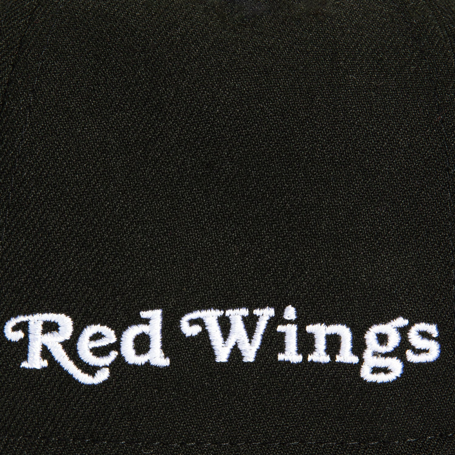 New Era 9Forty A-Frame Detroit Red Wings Word Logo Patch Snapback Hat - Black, Red - Image 4