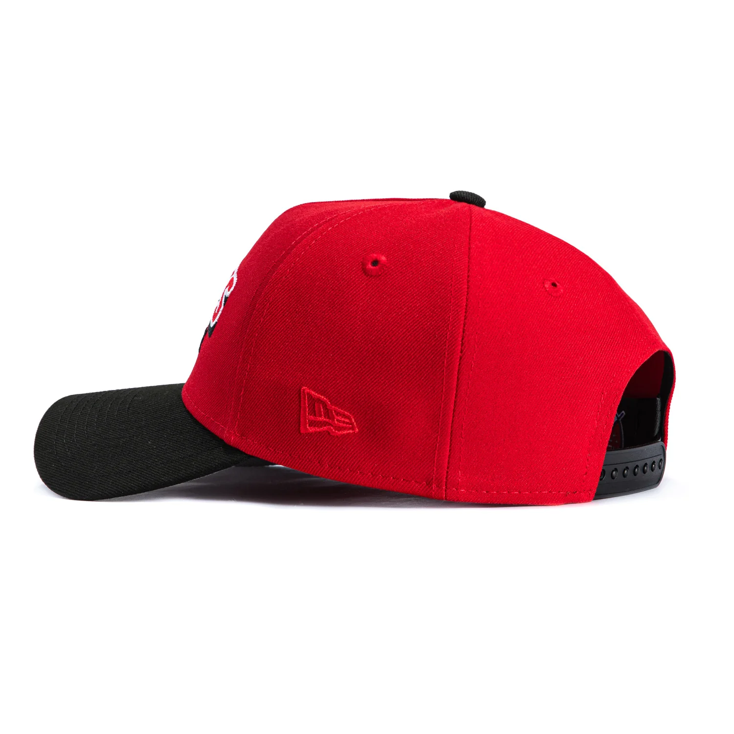 New Era 9Forty A-Frame San Jose Earthquakes Since 1974 Patch Snapback Hat - Red, Black - Image 2