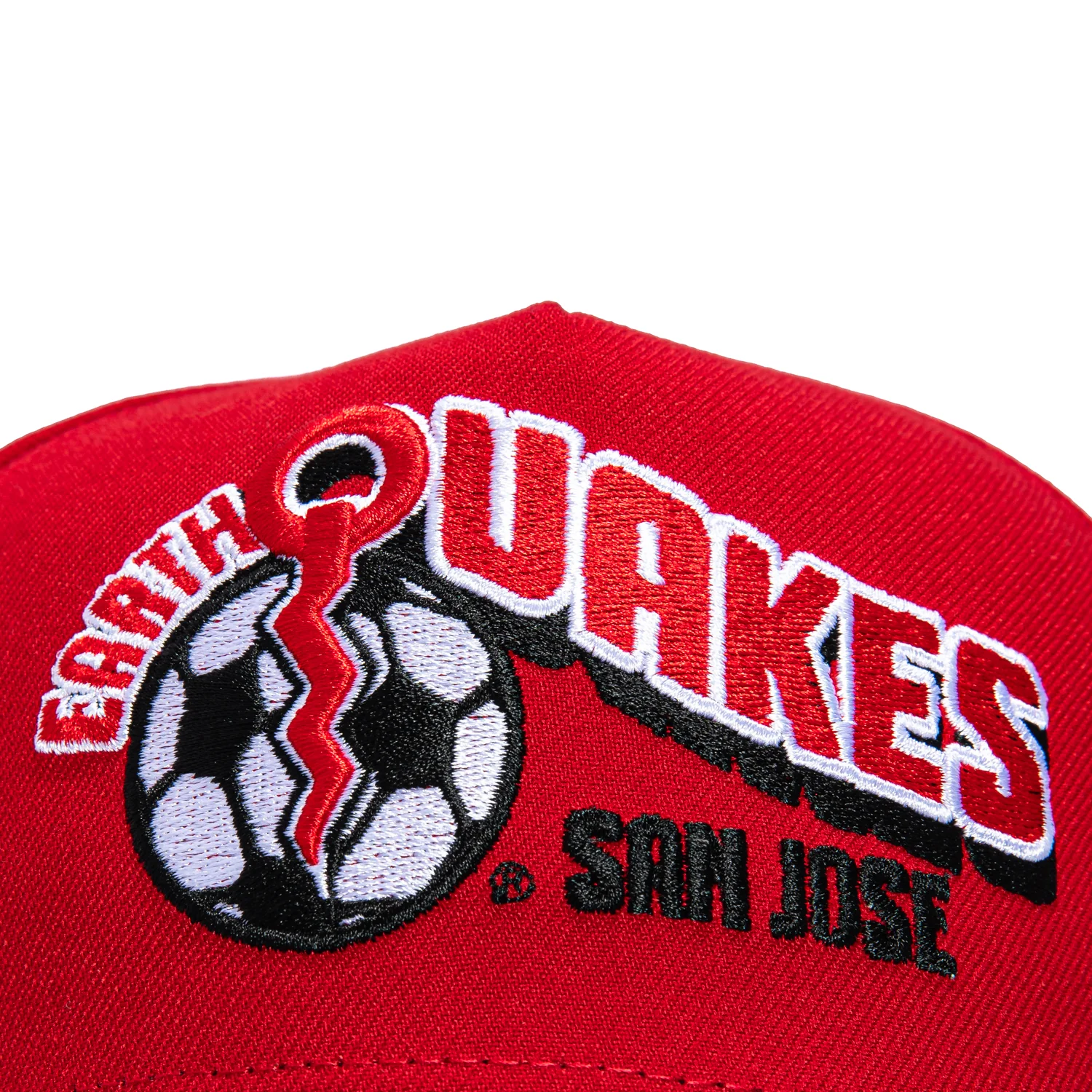 New Era 9Forty A-Frame San Jose Earthquakes Since 1974 Patch Snapback Hat - Red, Black - Image 3