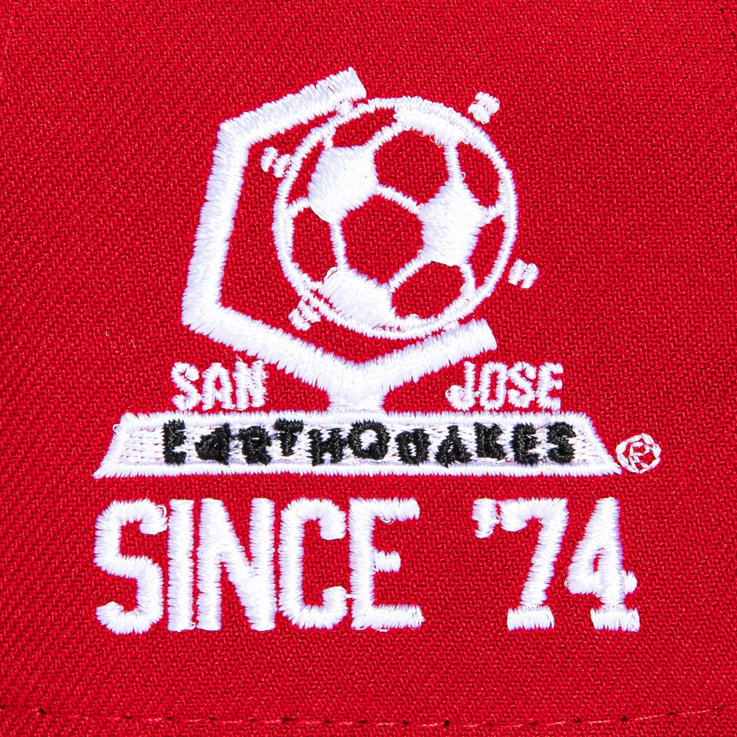 New Era 9Forty A-Frame San Jose Earthquakes Since 1974 Patch Snapback Hat - Red, Black - Image 4