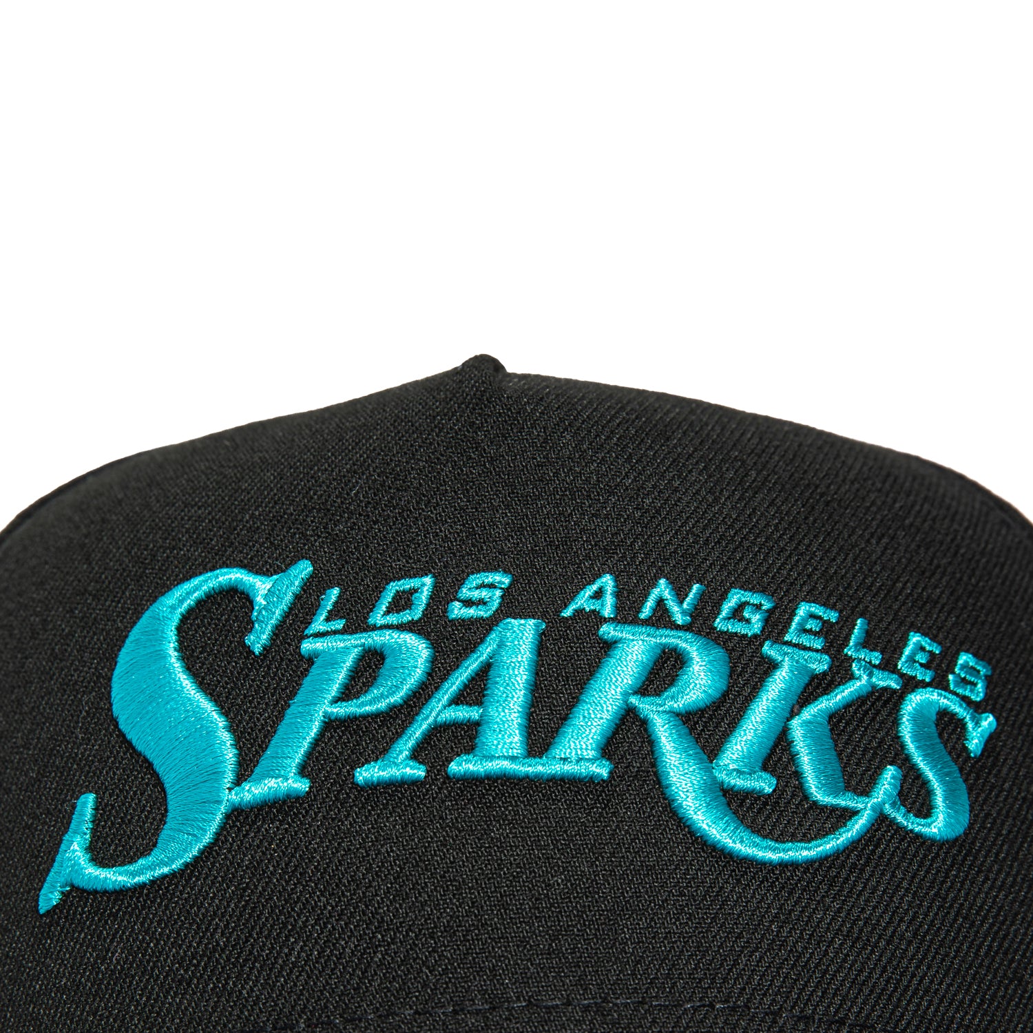 New Era 9Forty A-Frame Los Angeles Sparks Kelsey Plum Circle Patch Snapback Hat - Black, Purple - Image 3