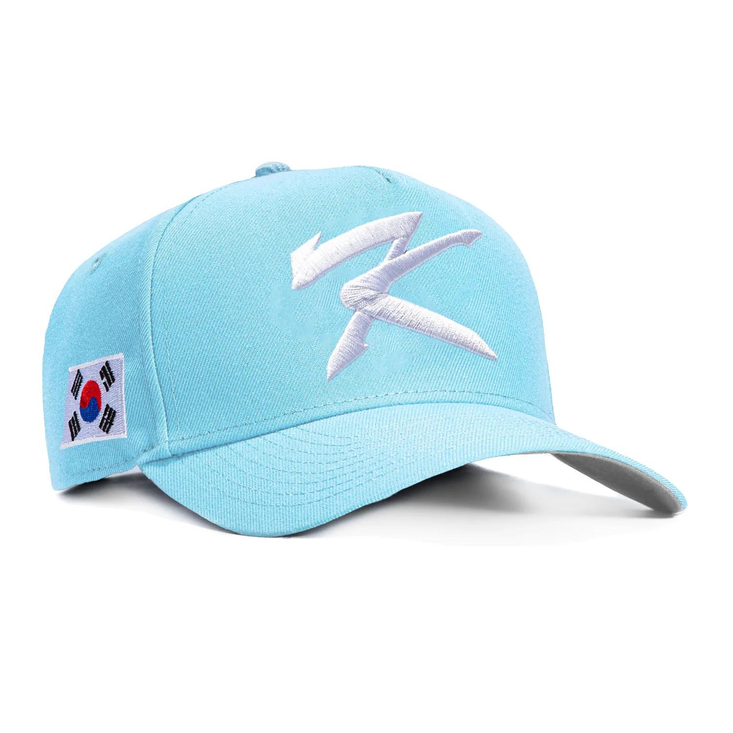 New Era 9Forty A-Frame Korea World Baseball Classic Korea Flag Patch Snapback Hat - Light Blue