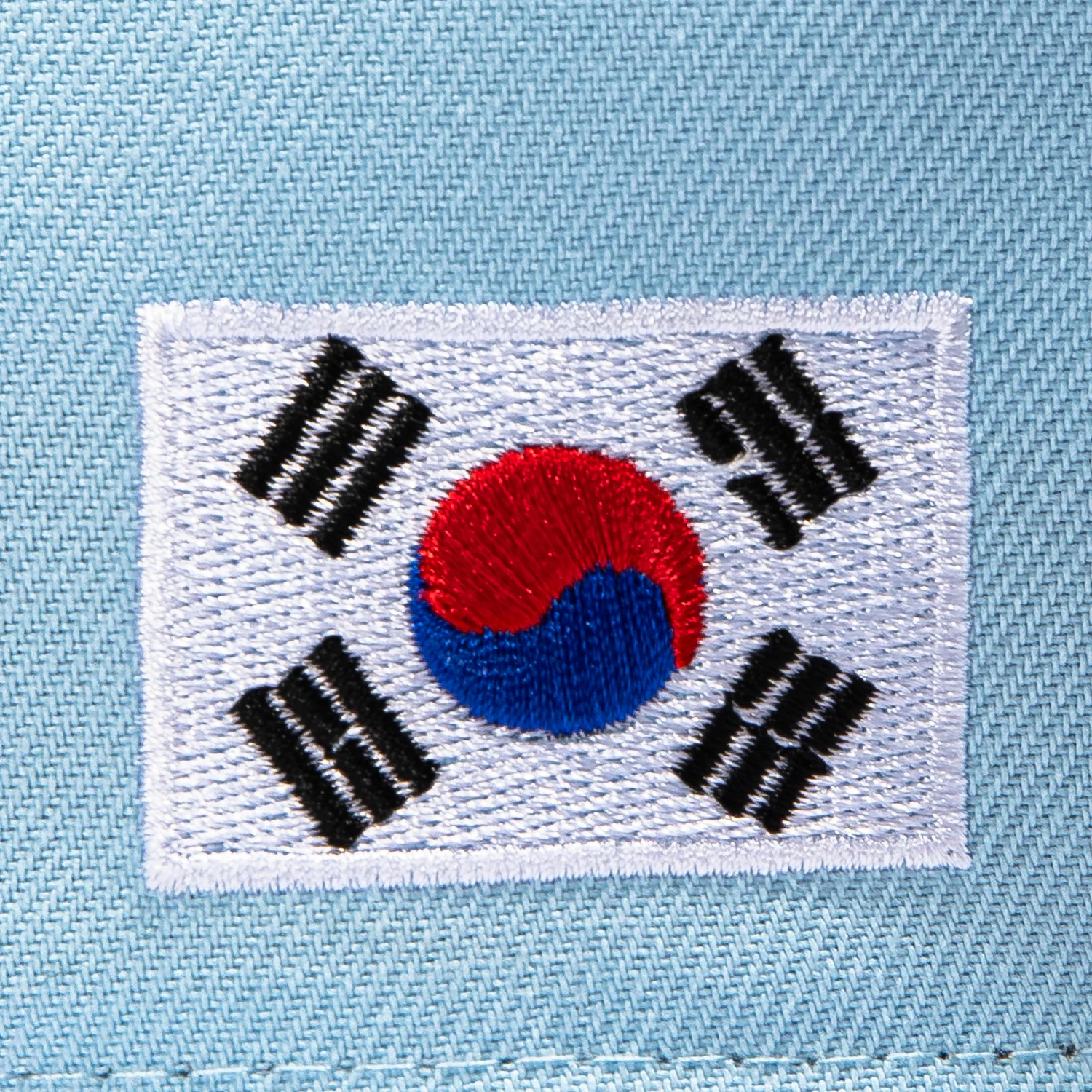New Era 9Forty A-Frame Korea World Baseball Classic Korea Flag Patch Snapback Hat - Light Blue - Image 3