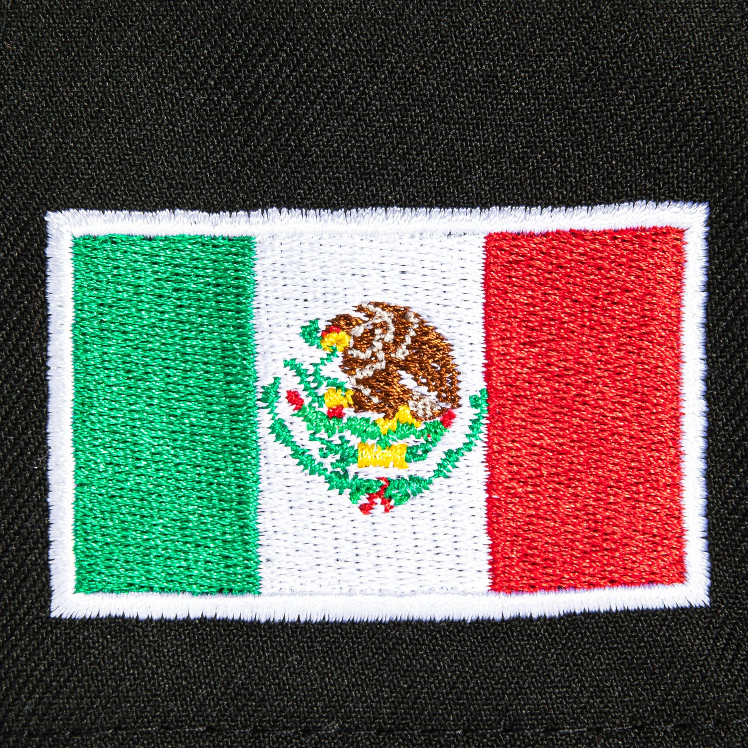 New Era 9Forty A-Frame Mexico World Baseball Classic Mexico Flag Patch Snapback Hat - Black, Brown - Image 4