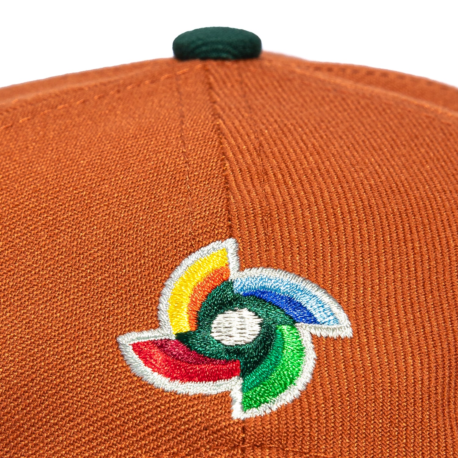 New Era 9Forty A-Frame Mexico World Baseball Classic Mexico Flag Patch Snapback Hat - Burnt Orange, Green - Image 5