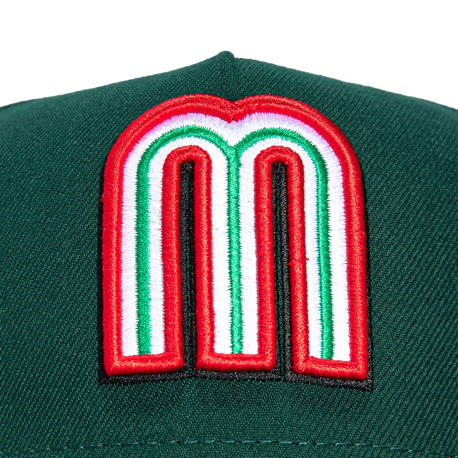 New Era 9Forty A-Frame Mexico World Baseball Classic Mexico Flag Patch Snapback Hat - Green, Cardinal - Image 3
