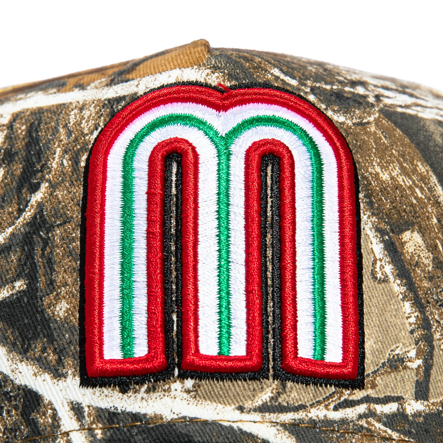 New Era 9Forty A-Frame Mexico World Baseball Classic Mexico Flag Patch Snapback Hat - Realtree, Green - Image 3