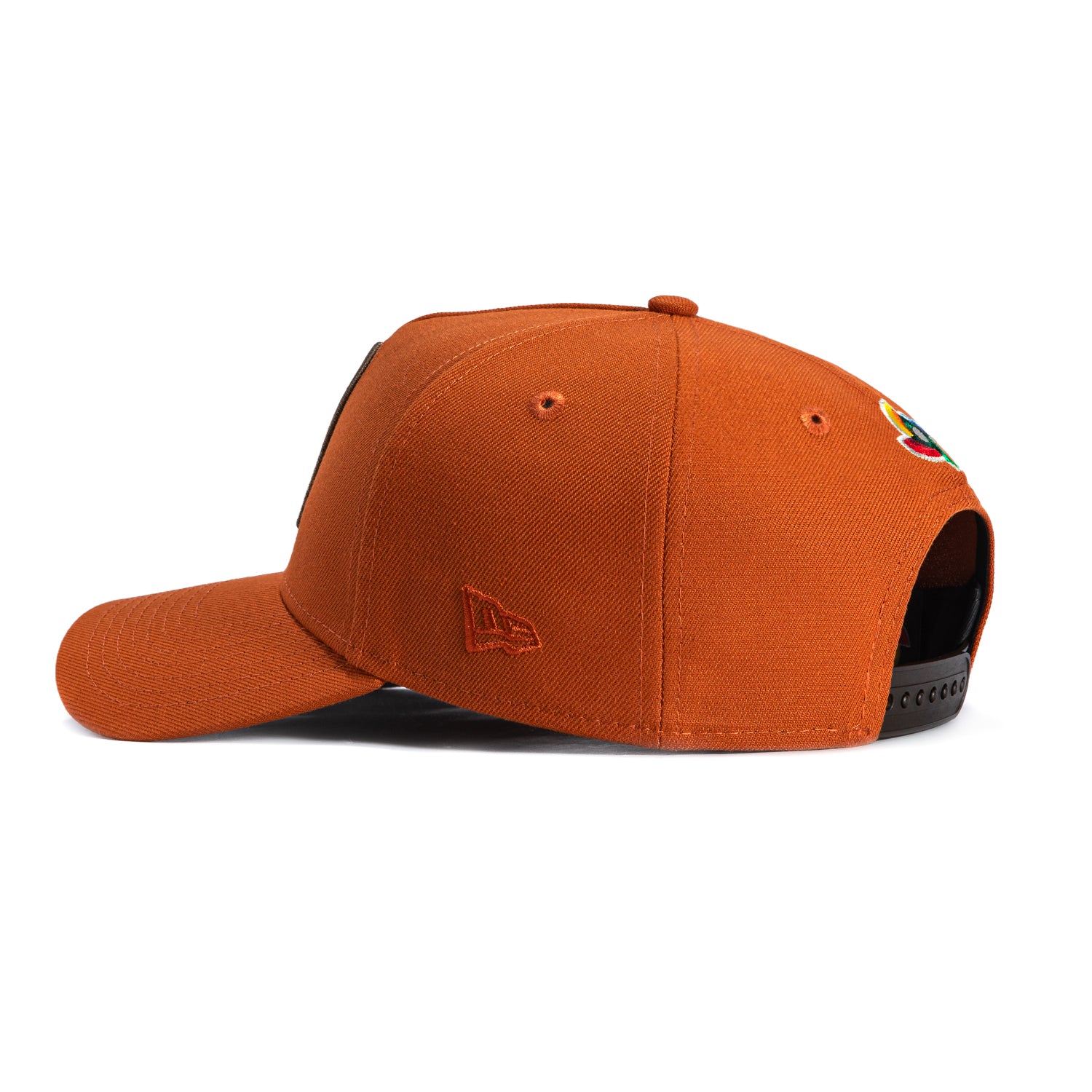 New Era 9Forty A-Frame Mexico World Baseball Classic Mexico Flag Patch Snapback Hat - Burnt Orange, Brown, Metallic Copper - Image 2