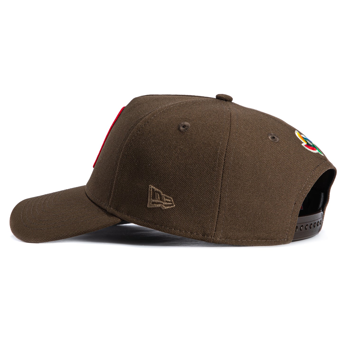 New Era 9Forty A-Frame Mexico World Baseball Classic Mexico Flag Patch Snapback Hat - Brown - Image 2
