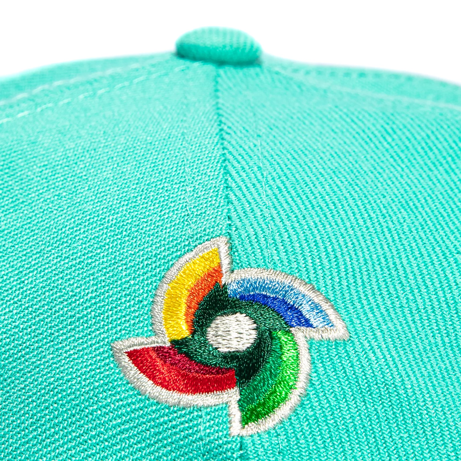 New Era 9Forty A-Frame Mexico World Baseball Classic Mexico Flag Patch Snapback Hat - Mint, Metallic Gold - Image 5