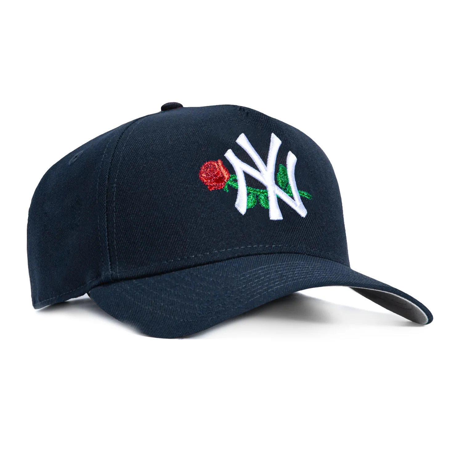 New Era 9Forty A-Frame New York Yankees Rose Snapback Hat - Navy