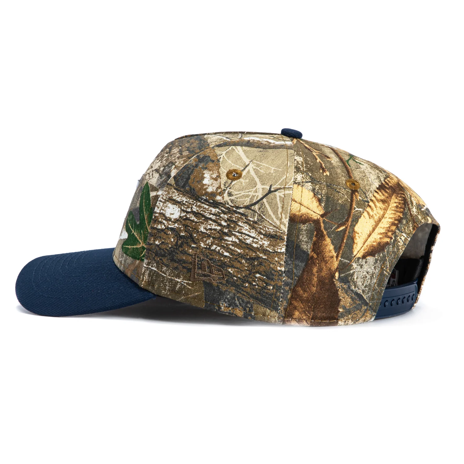 New Era 9Forty A-Frame New York Yankees 1998 World Series Patch Snapback Hat - Realtree, Navy - Image 2