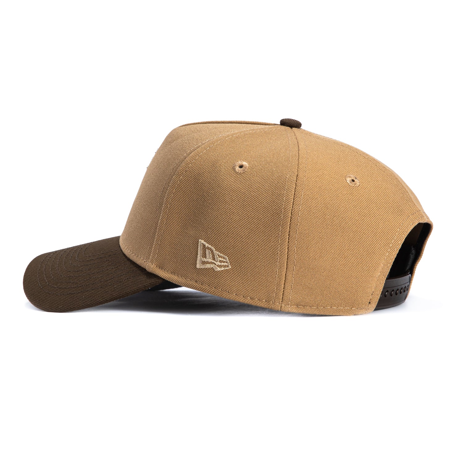 New Era 9Forty A-Frame New York Yankees 1999 World Series Patch Snapback Hat - Khaki, Brown - Image 2
