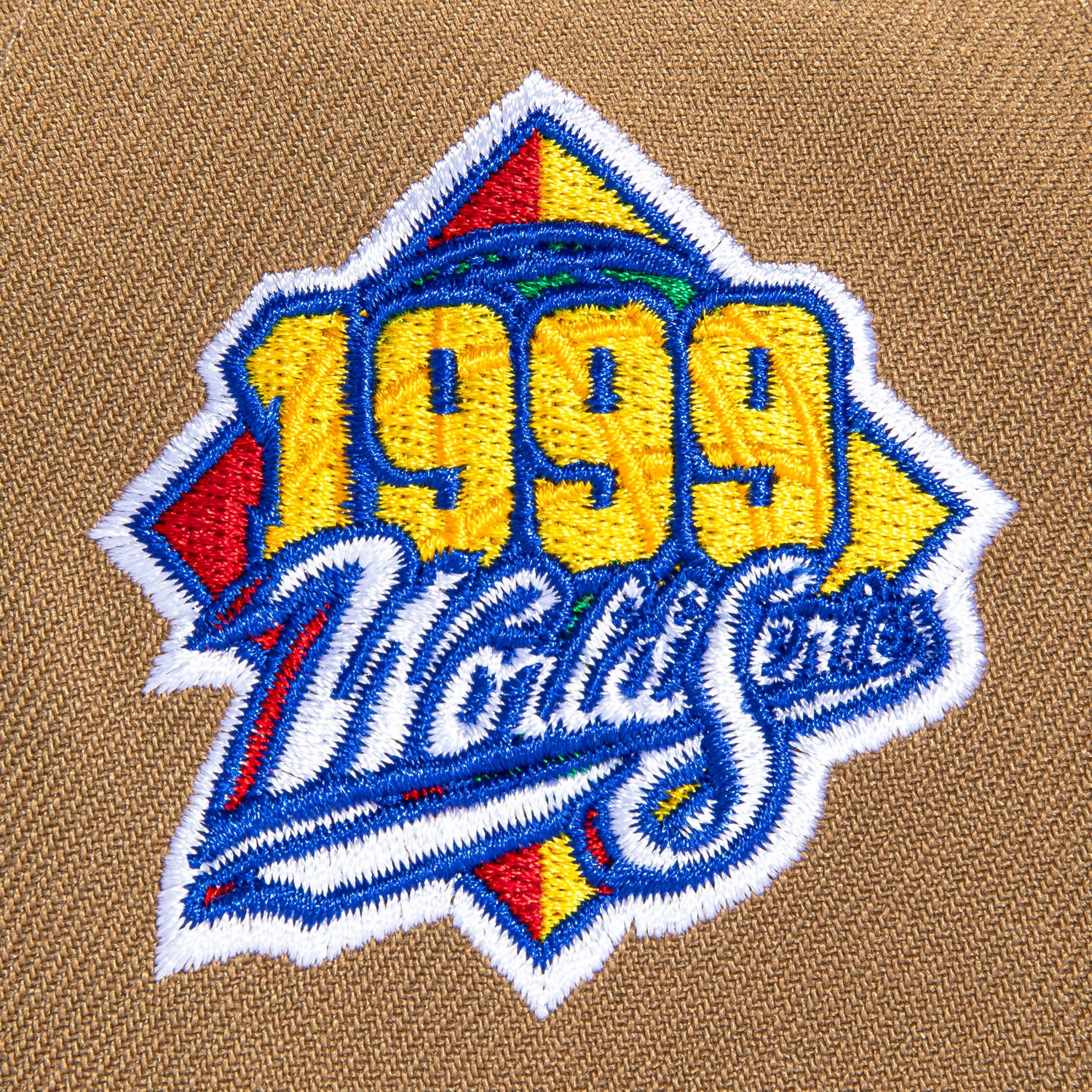 New Era 9Forty A-Frame New York Yankees 1999 World Series Patch Snapback Hat - Khaki, Brown - Image 4