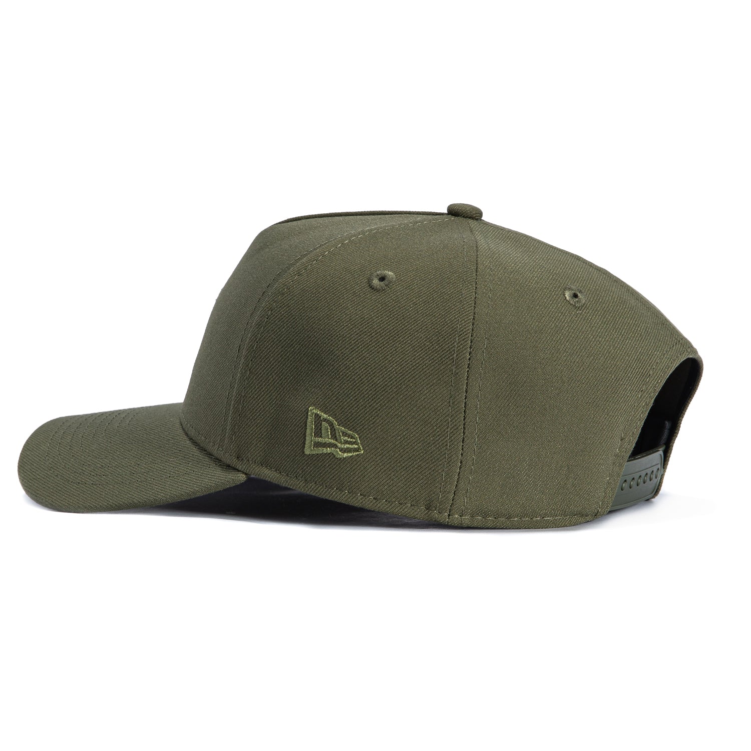 New Era 9Forty A-Frame New York Yankees 1999 World Series Patch Snapback Hat - Olive, White - Image 2