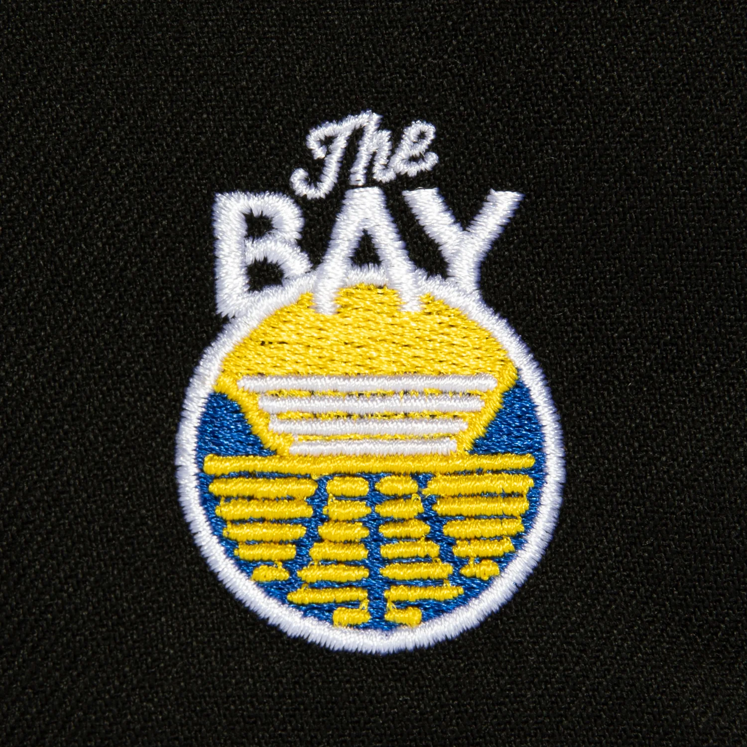 New Era 9Fifty A-Frame Golden State Warriors The Bay Patch Filipino Sun Snapback Hat - Black, Royal - Image 4
