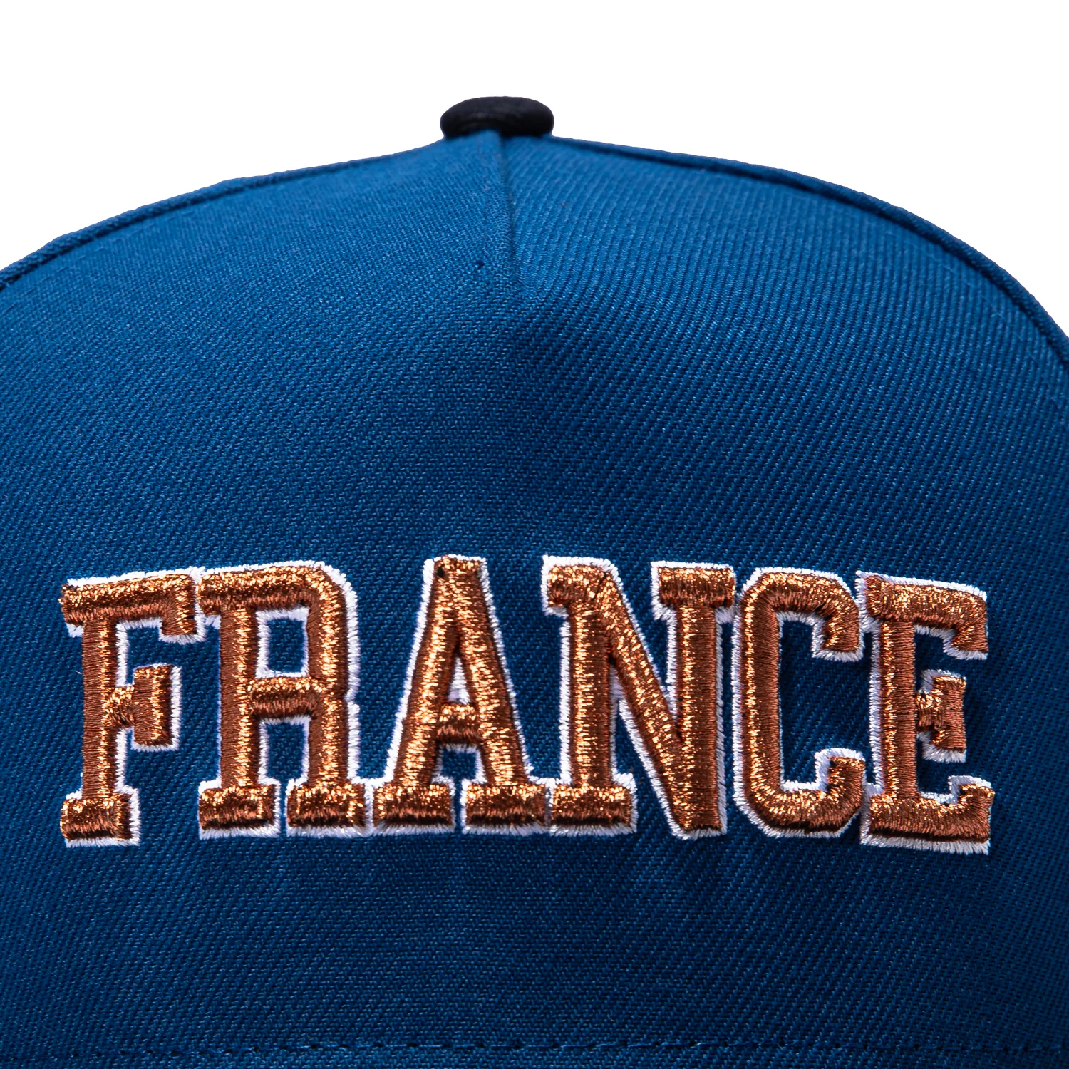 New Era 9Fifty A-Frame 2026 Del Mundo France Flag Patch Snapback Pre-curved Hat - Royal, Navy - Image 3