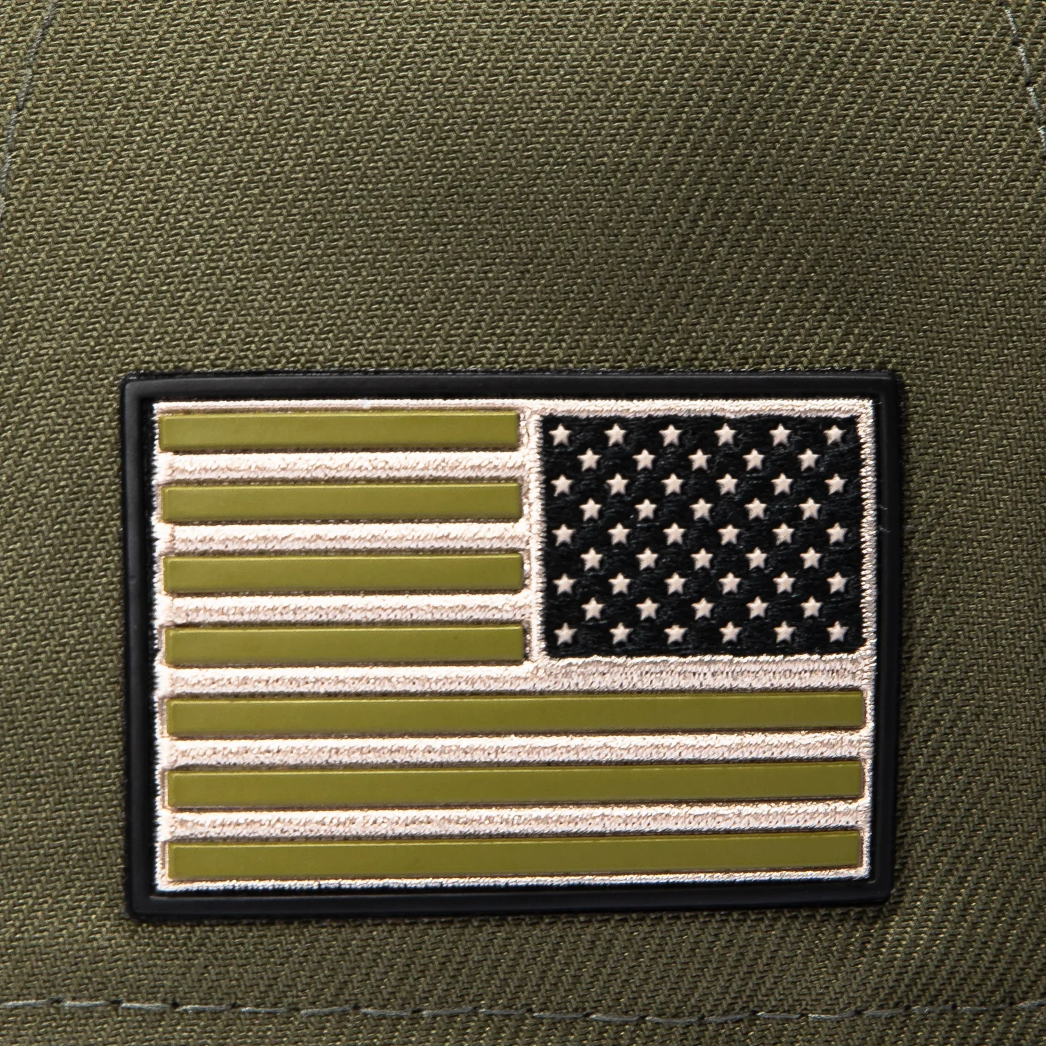 New Era 9Forty M-Crown Armed Forces Oakland Athletics USA Flag Patch Snapback Hat - Olive - Image 5