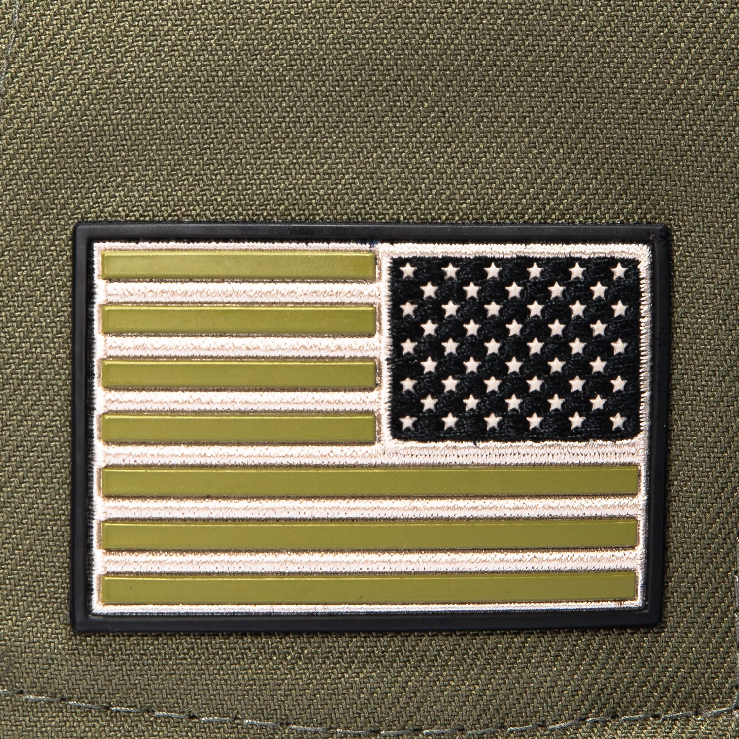 New Era 59Fifty Armed Forces Oakland Athletics USA Flag Patch Hat - Olive - Image 5