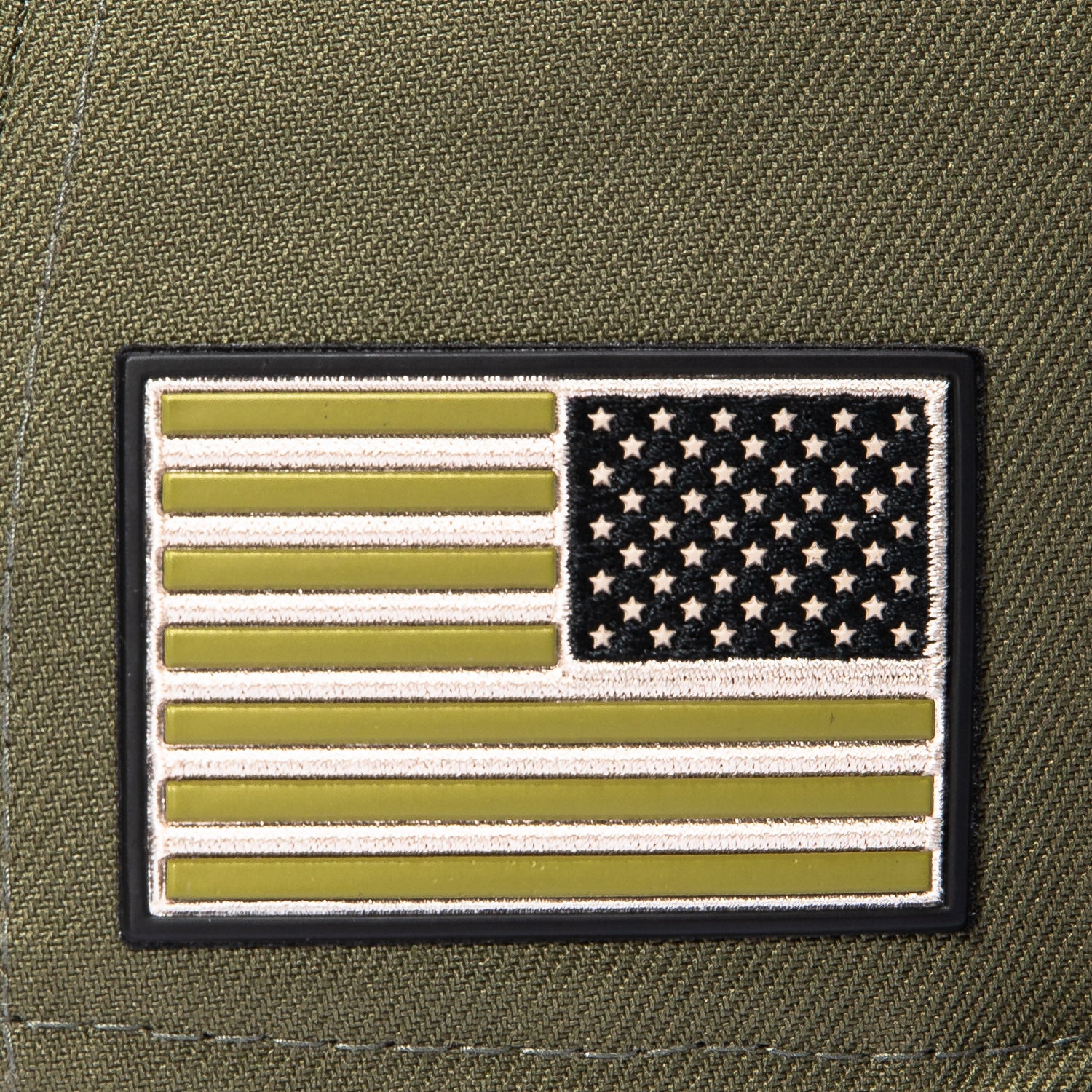 New Era 59Fifty Armed Forces New York Mets USA Flag Patch Hat - Olive - Image 5