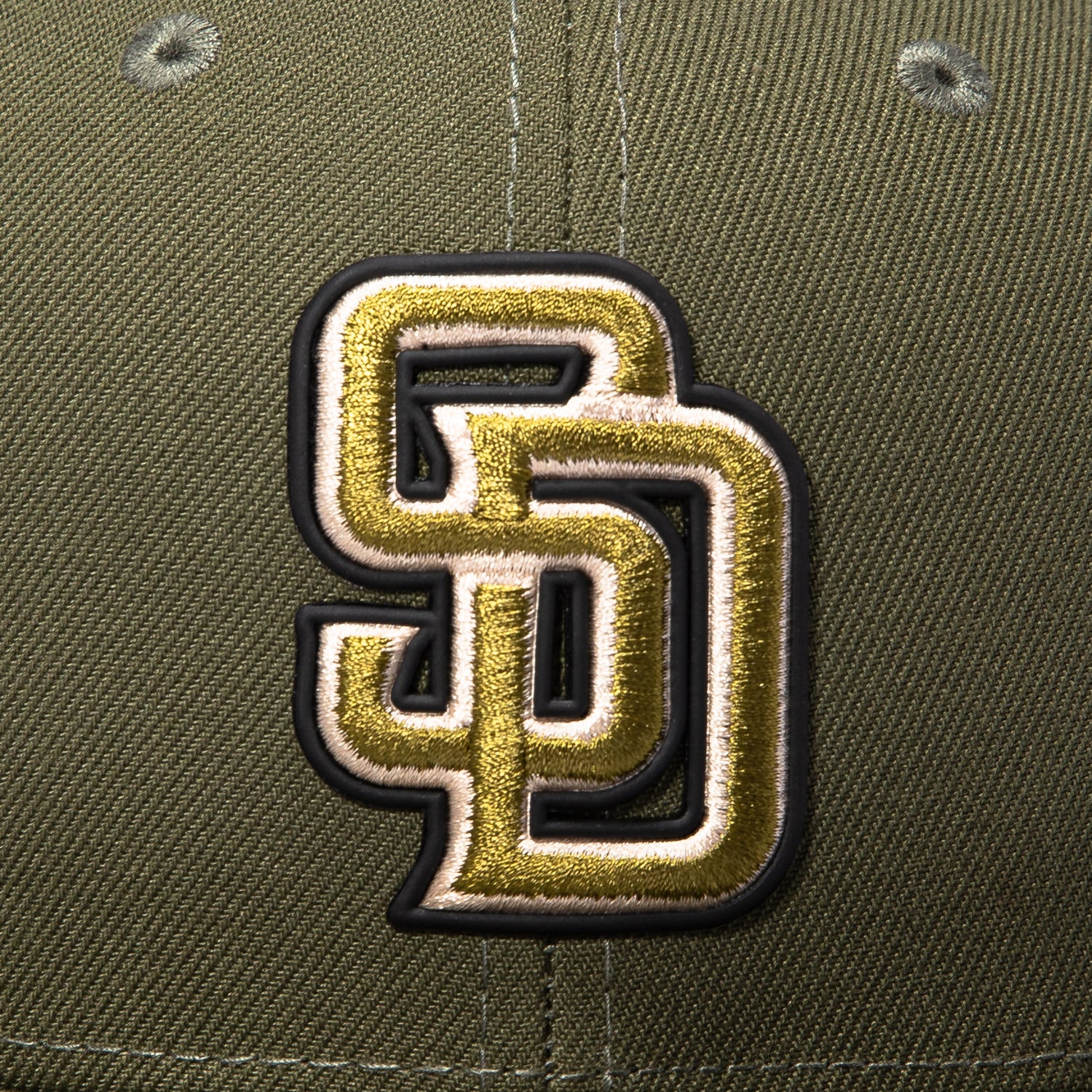New Era 59Fifty Armed Forces San Diego Padres USA Flag Patch Hat - Olive - Image 4