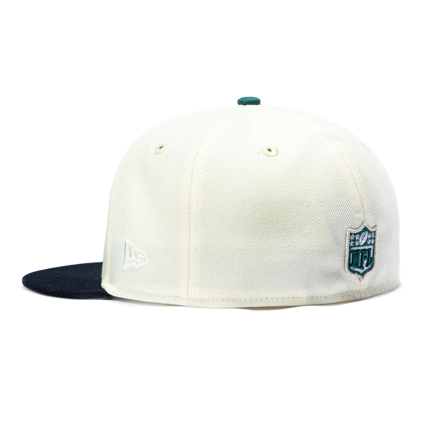 New Era 59Fifty Philadelphia Eagles 2025 Super Bowl Champions Patch Hat - White, Navy, Green - Image 3