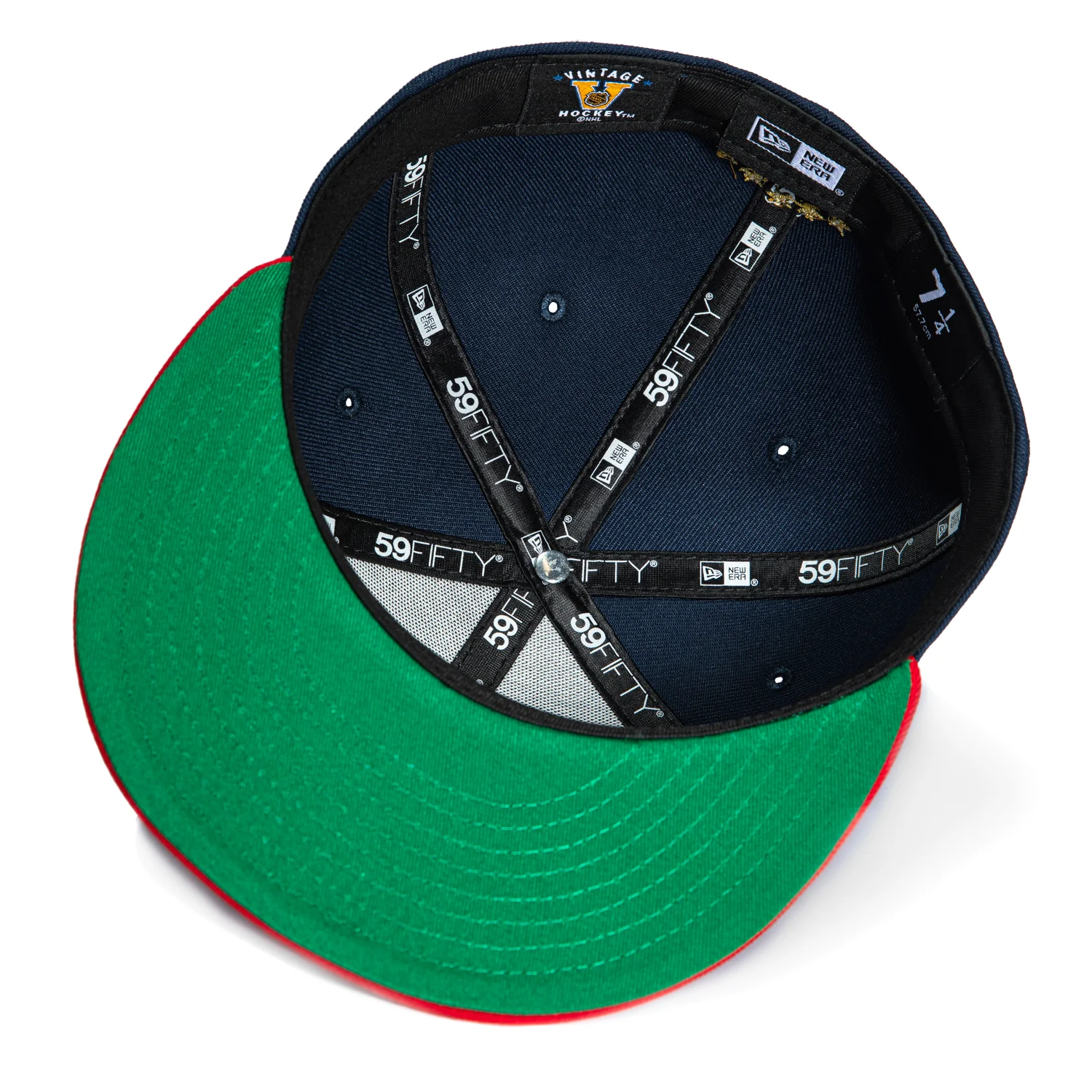New Era 59Fifty Hartford Whalers Hat - Navy, Red - Image 2