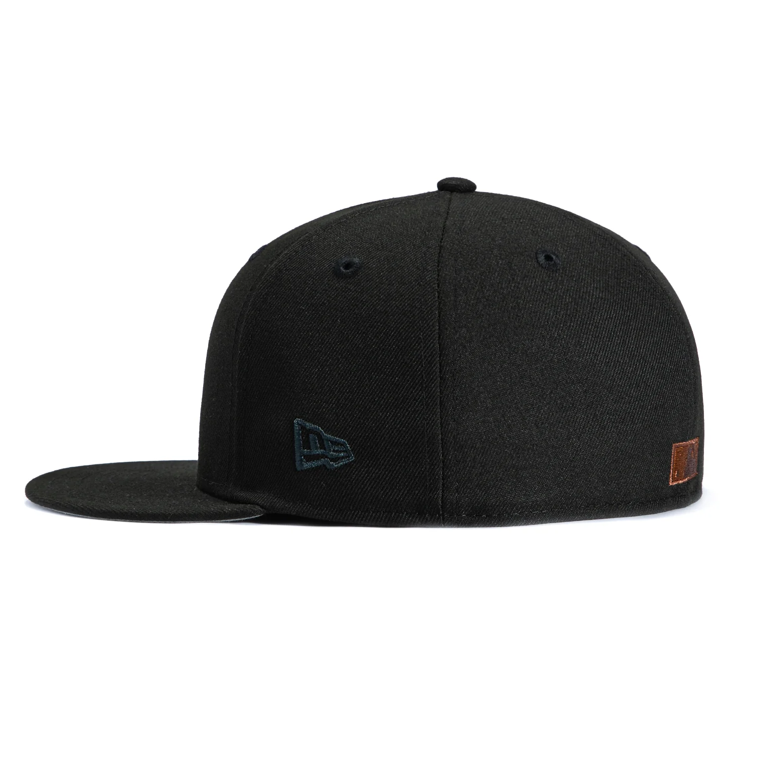 New Era 59Fifty Los Angeles Dodgers 1988 World Series Patch Wood Hat - Black, Brown - Image 3