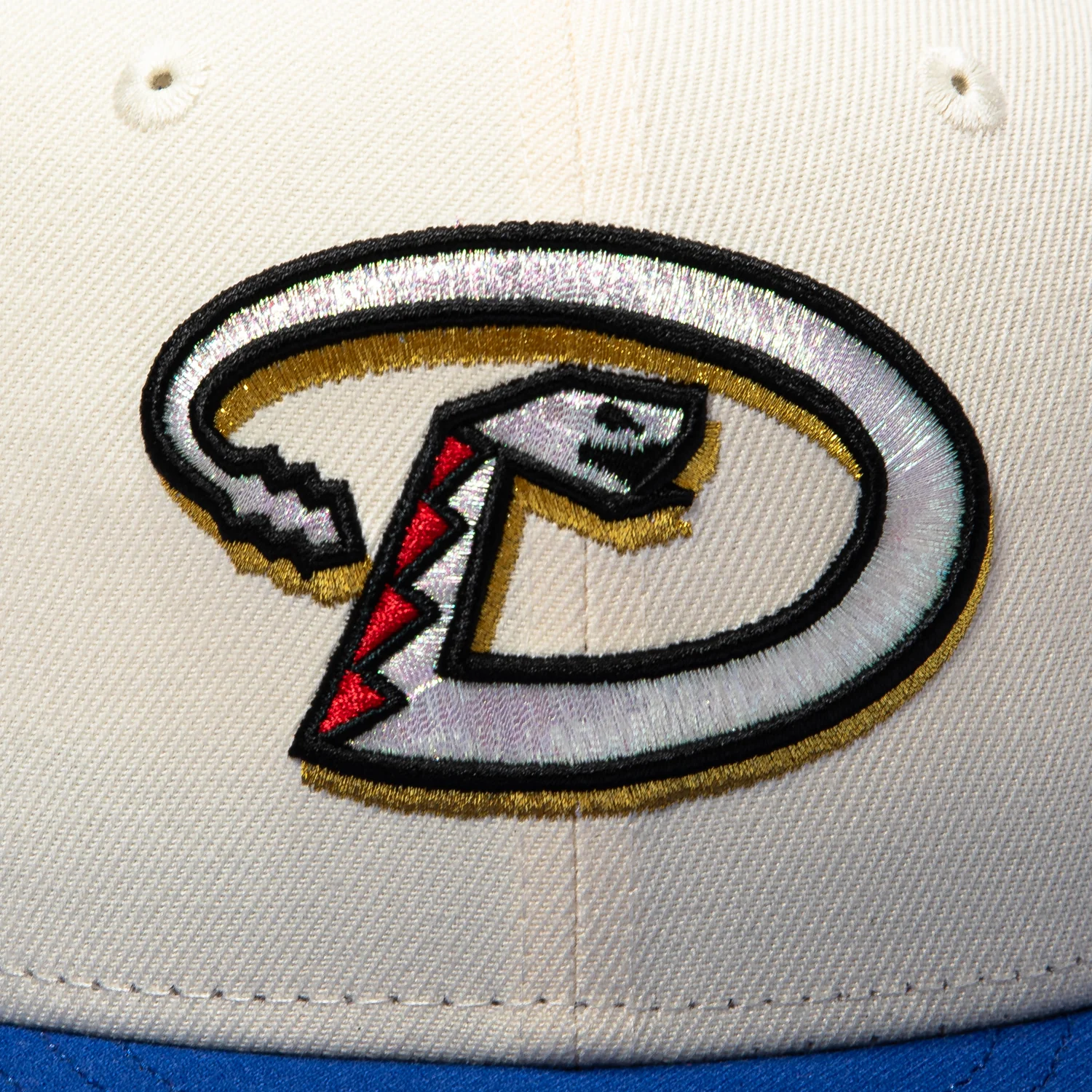 New Era 59Fifty Arizona Diamondbacks Inaugural Patch Red UV D Hat - White, Royal - Image 4