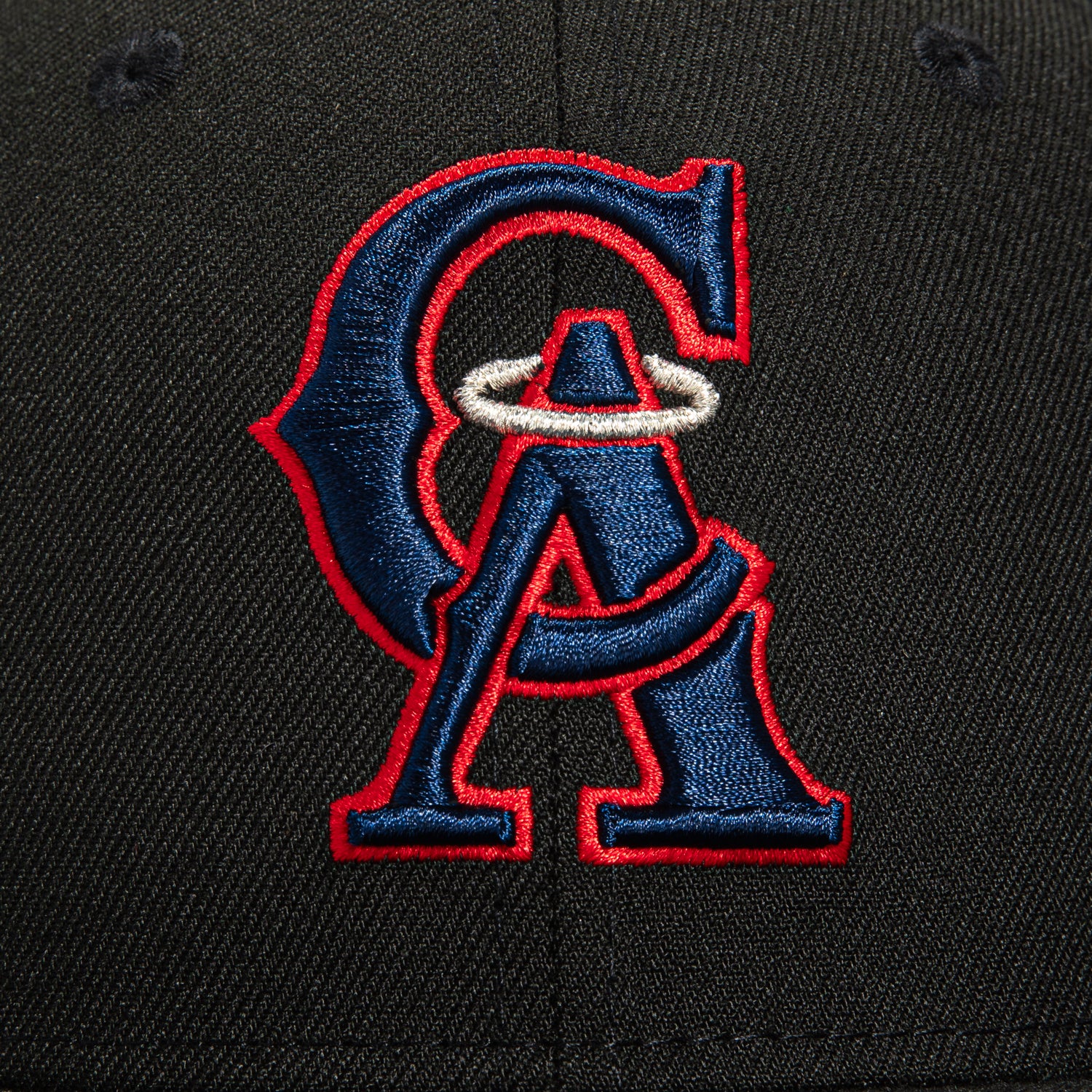New Era 59Fifty Black Dome Los Angeles Angels 50th Anniversary Patch Hat - Black - Image 4