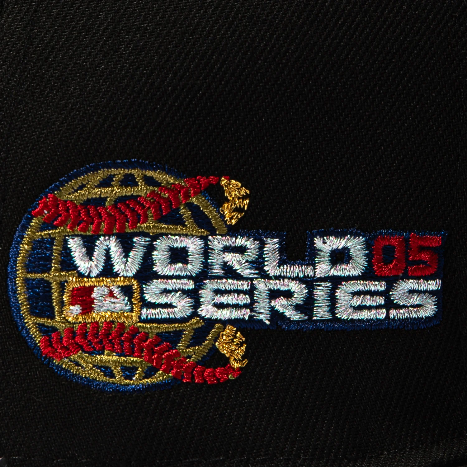 New Era 59Fifty Black Dome Houston Astros 2005 World Series Patch Alternate Hat - Black - Image 5