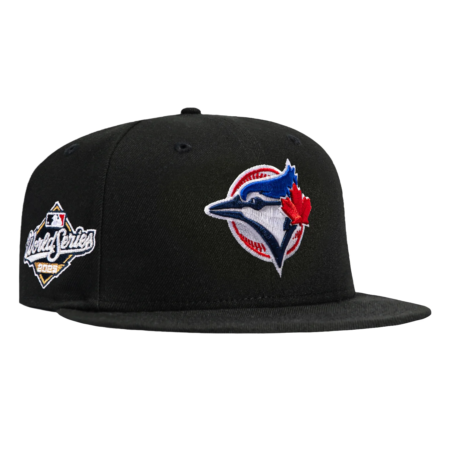 New Era 59Fifty Black Dome Toronto Blue Jays 2025 World Series Patch Alternate Hat - Black