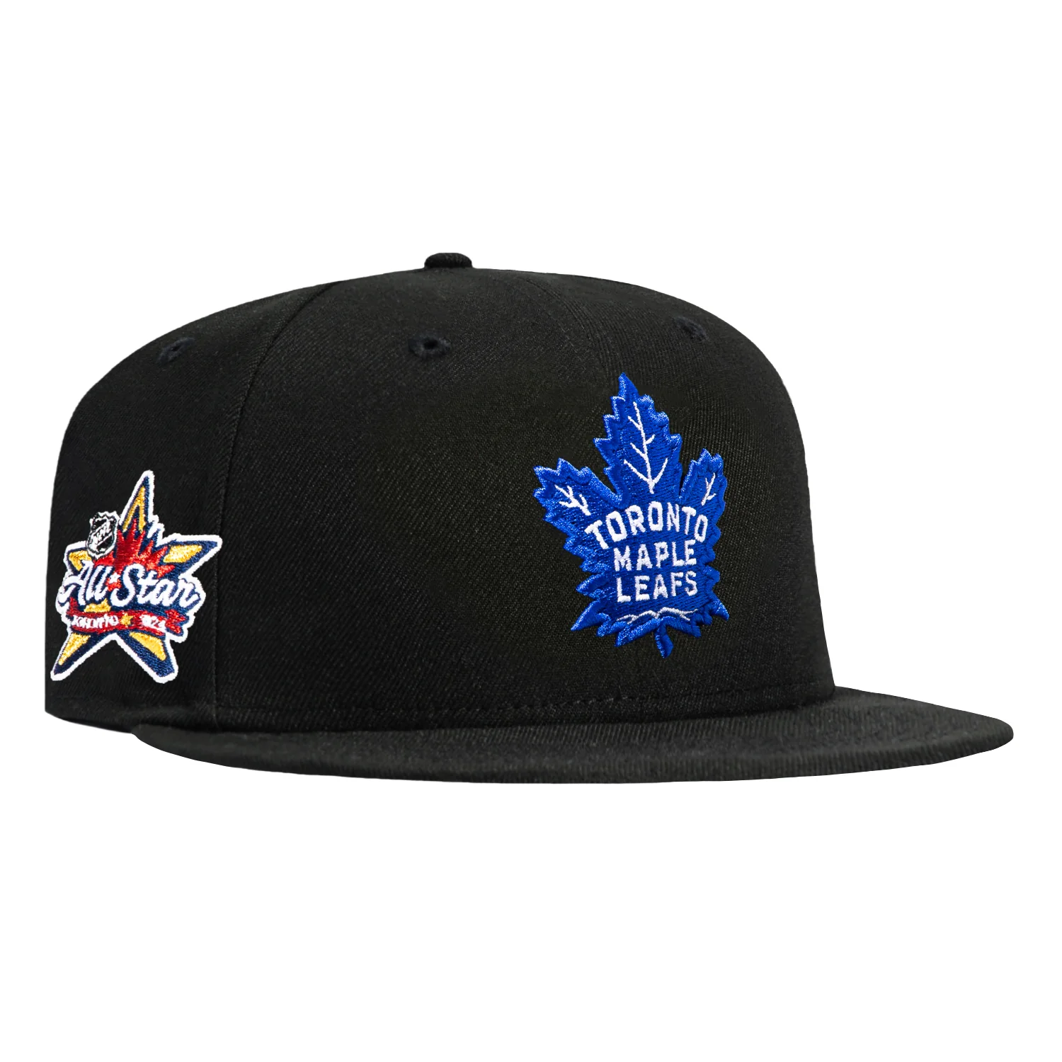 New Era 59Fifty Black Dome Toronto Maple Leafs 2024 All Star Game Patch Hat - Black